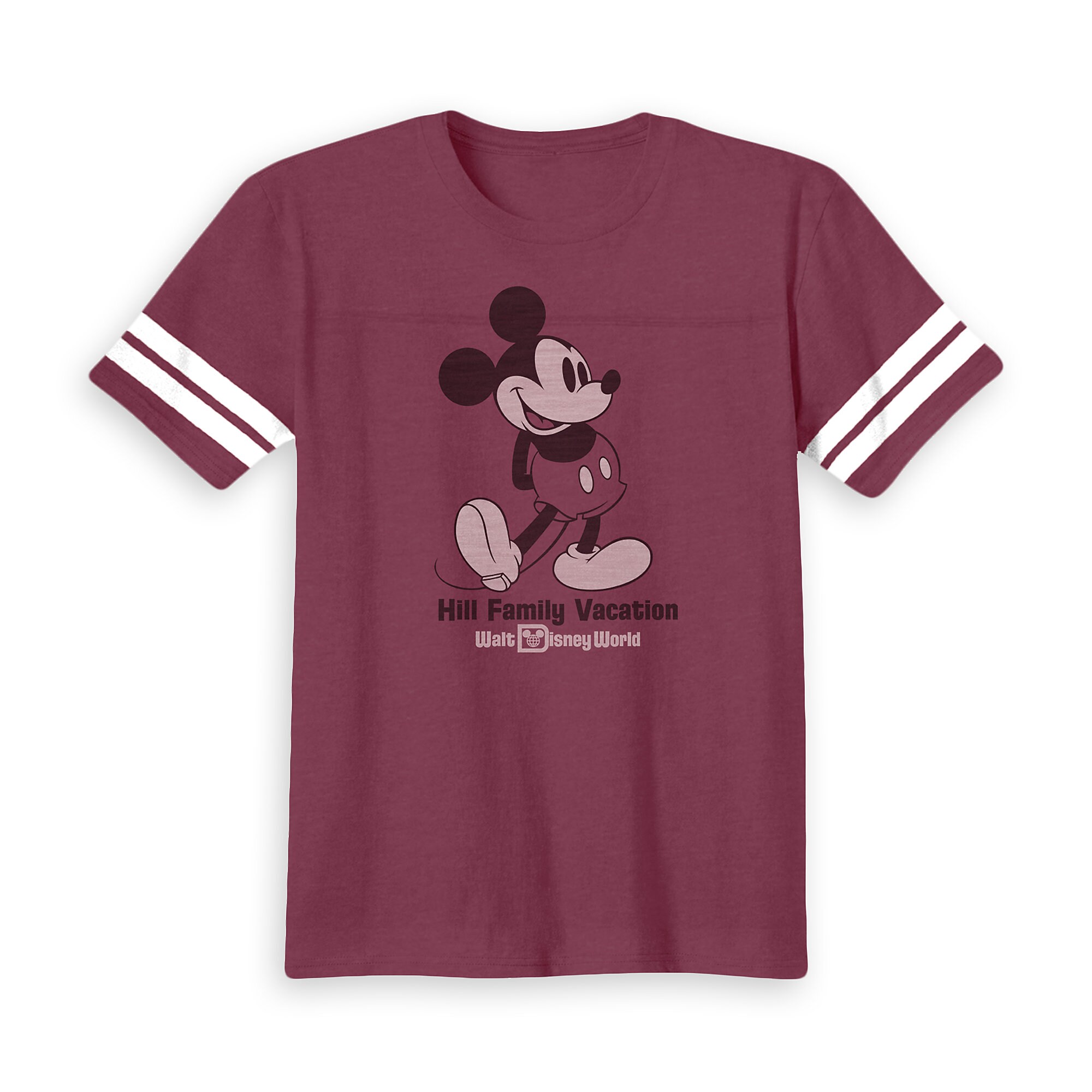 Kids' Mickey Mouse Family Vacation Heathered Football T-Shirt - Walt Disney World - Customized