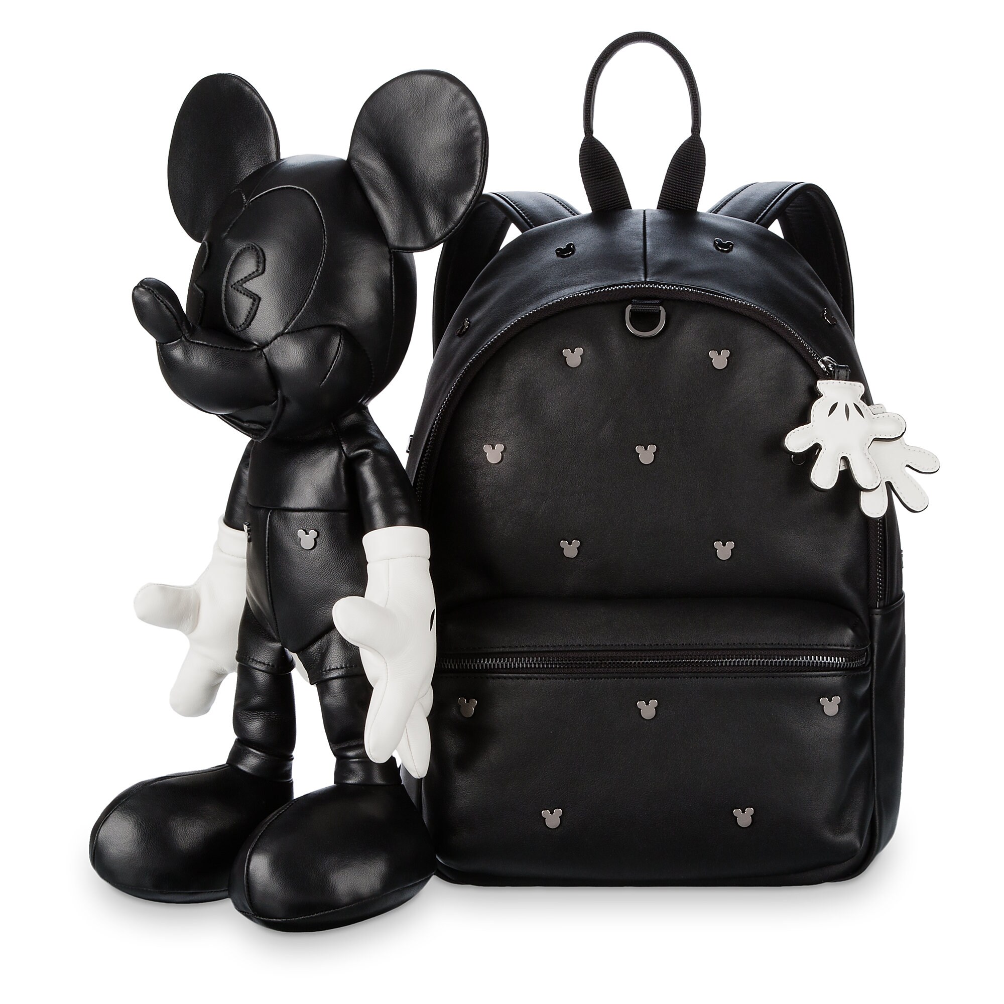 Mickey Mouse Leather Backpack and Figural Bag Set