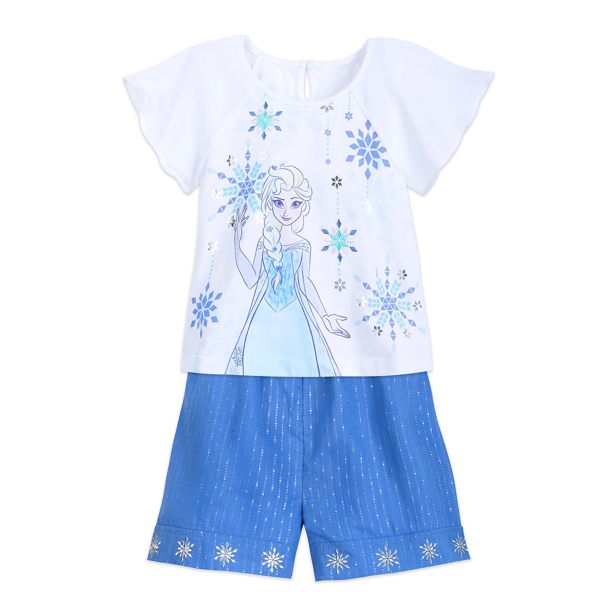 Elsa Shirt and Shorts Set for Girls