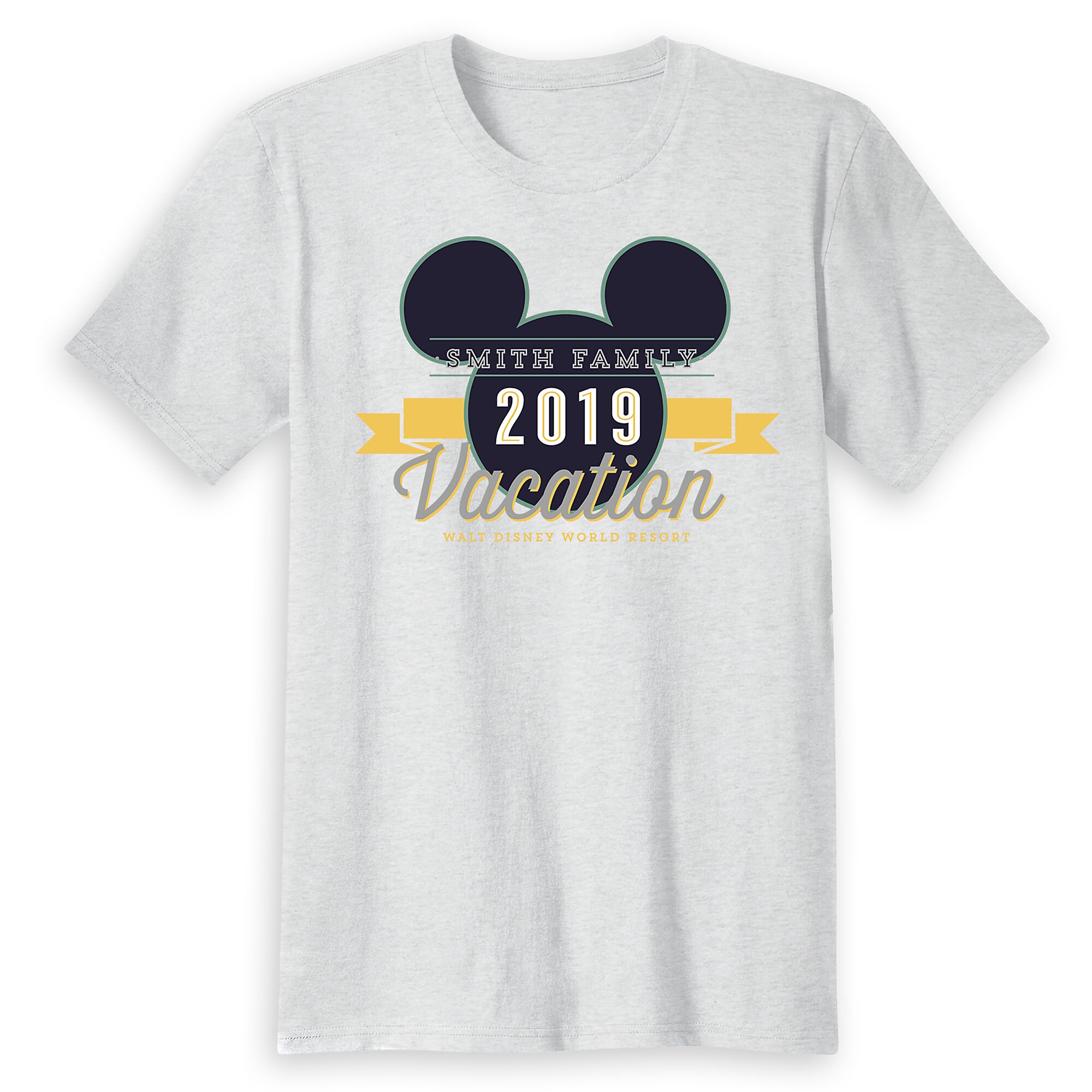 Adults' Mickey Mouse Family Vacation T-Shirt - Walt Disney World Resort - 2019 - Customized