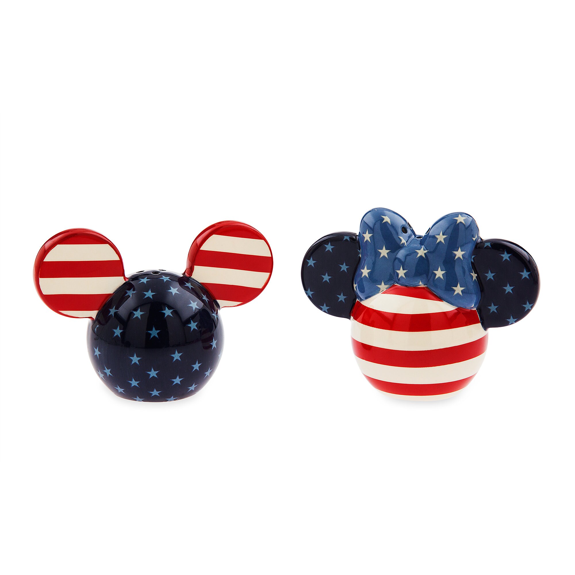 Mickey and Minnie Mouse Americana Salt and Pepper Set