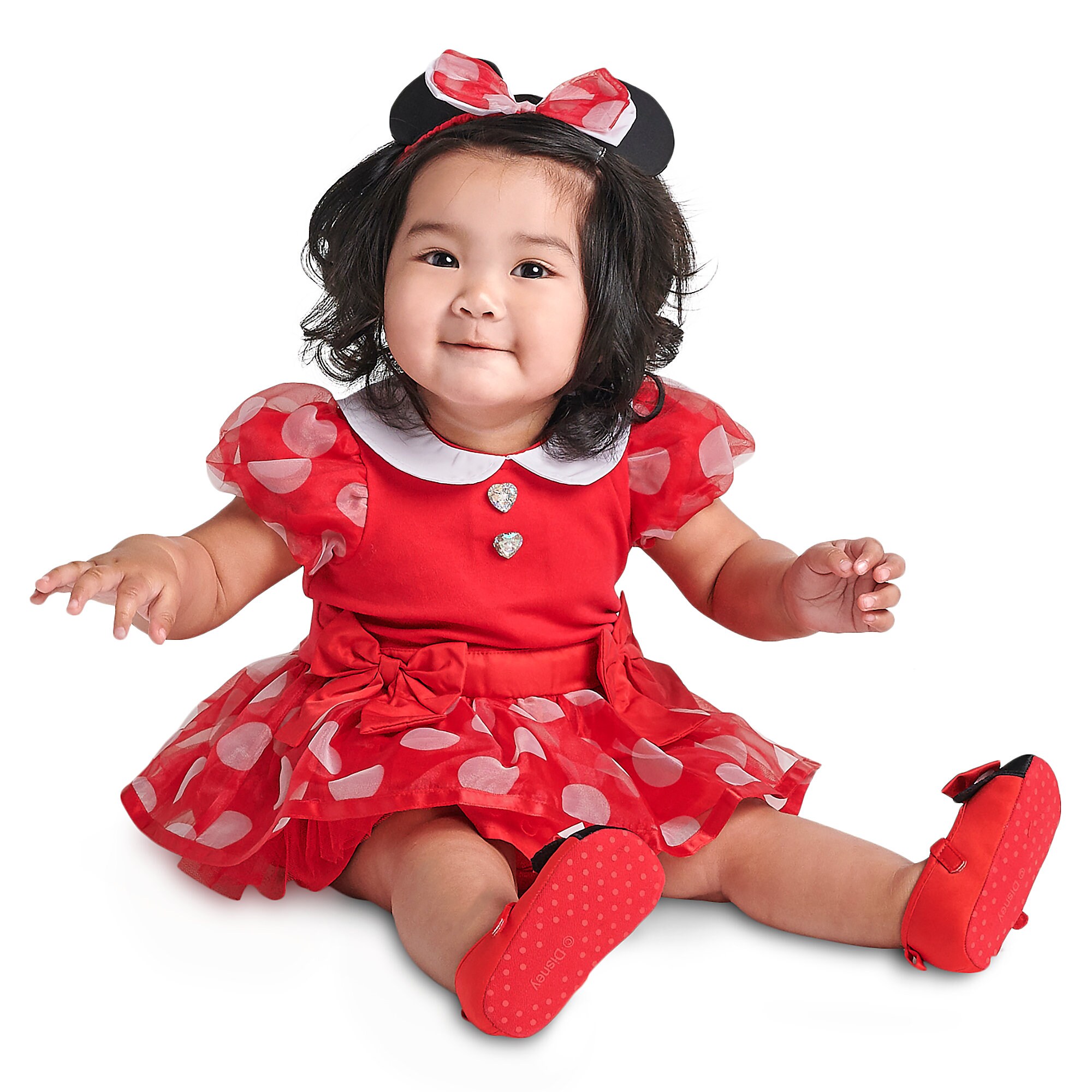 Minnie Mouse Costume Bodysuit for Baby - Red