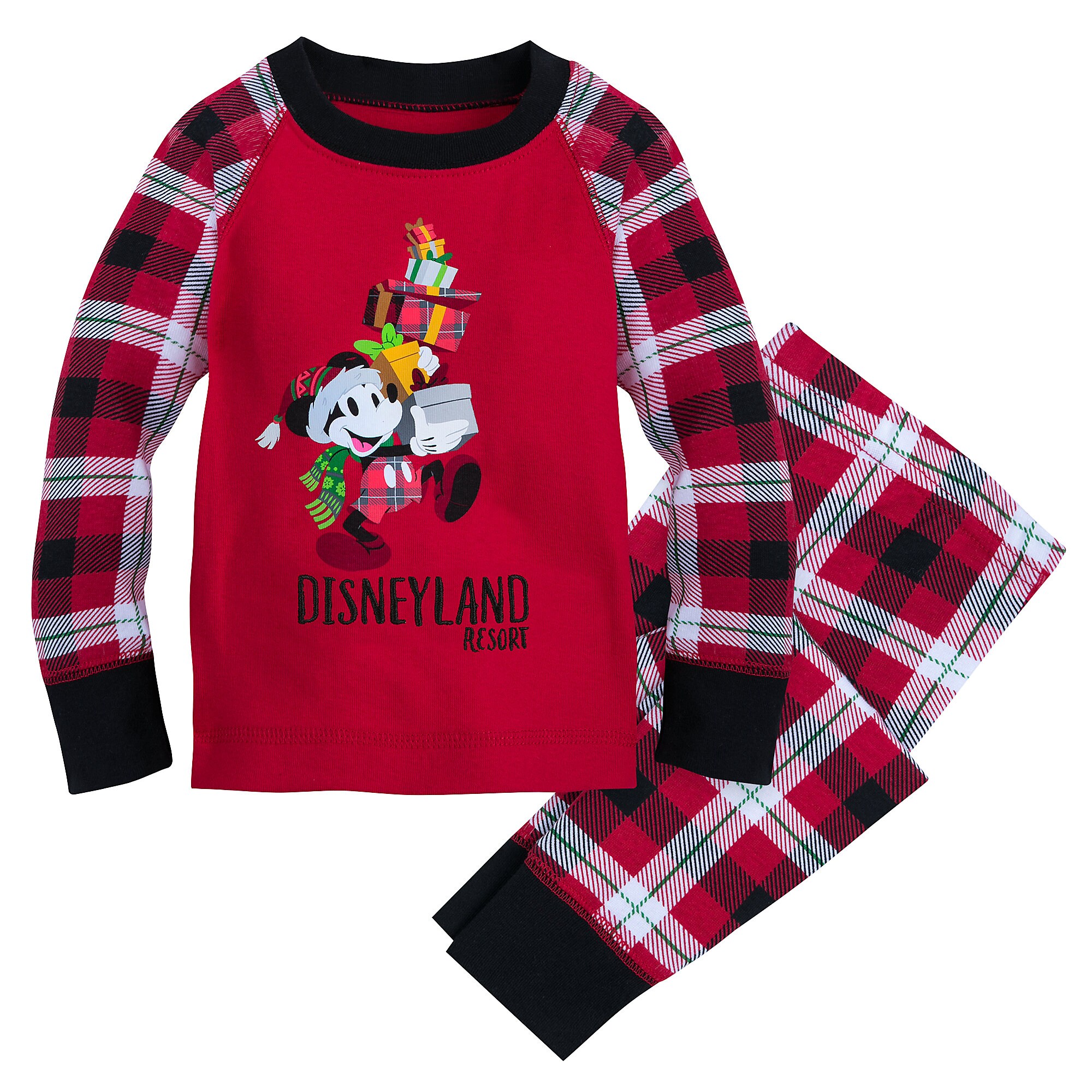 Santa Mickey Mouse Holiday Pajama Set for Baby - Disneyland