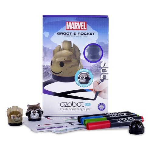 Groot and Rocket Ozobot Robotics Starter Pack ? Guardians of the Galaxy