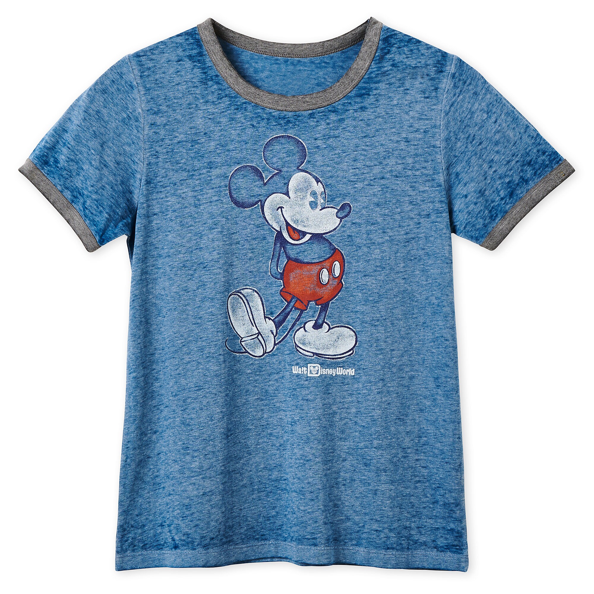 Mickey Mouse Heathered Ringer T-Shirt for Women - Walt Disney World