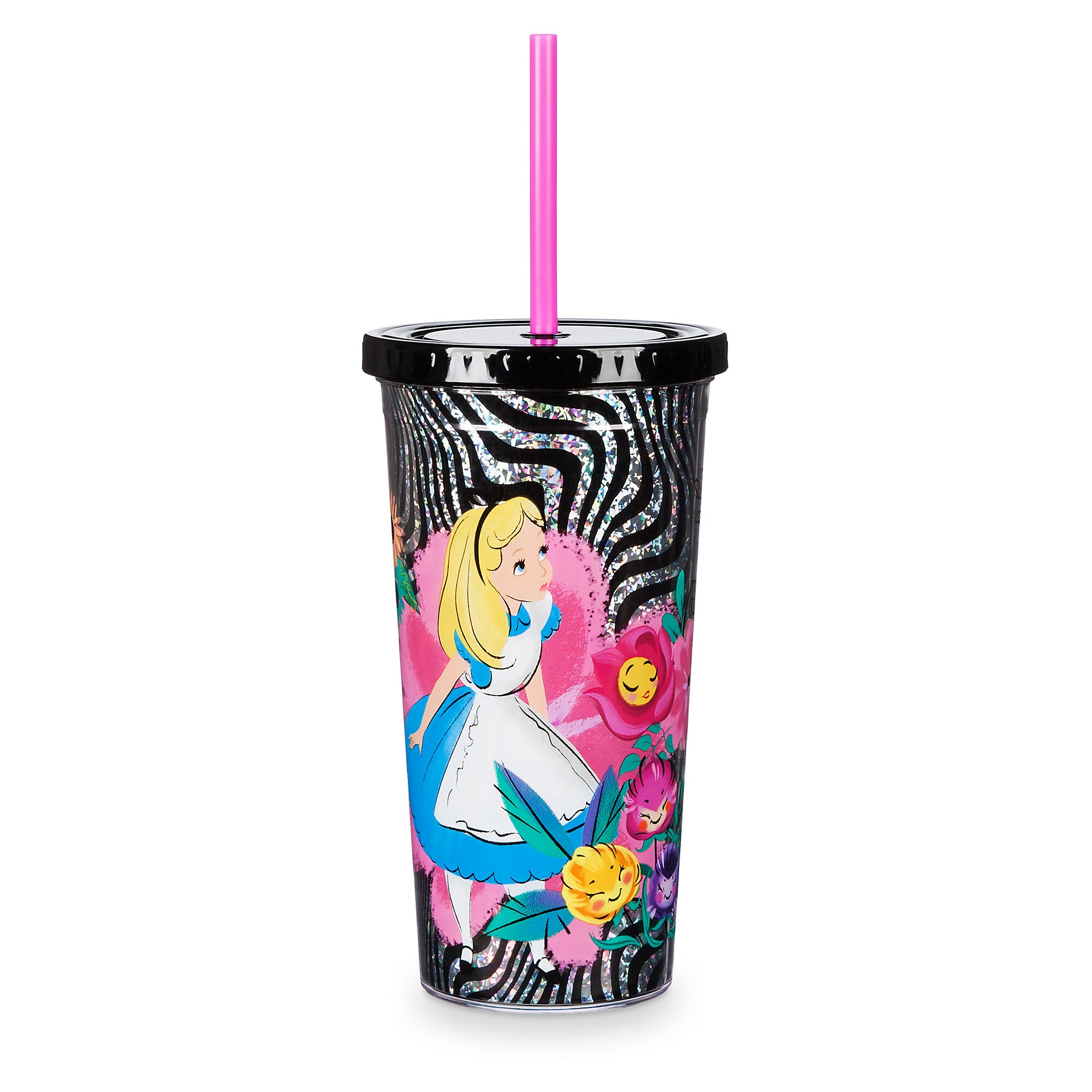 Alice in Wonderland Tumbler with Straw - Large