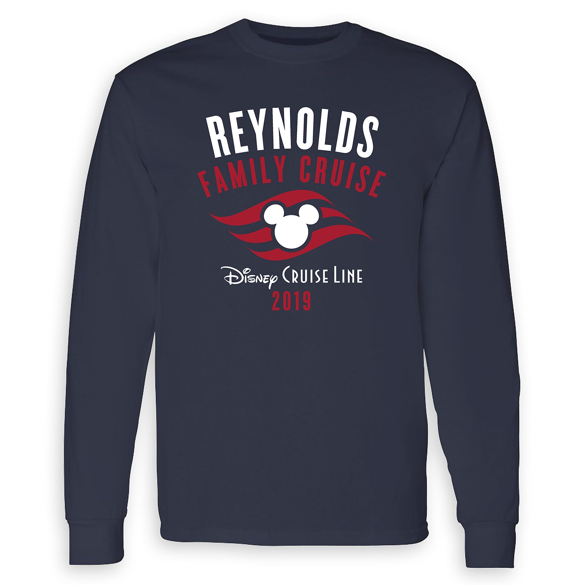 Adults' Disney Cruise Line Logo Family Cruise 2019 Long Sleeve T-Shirt - Customized