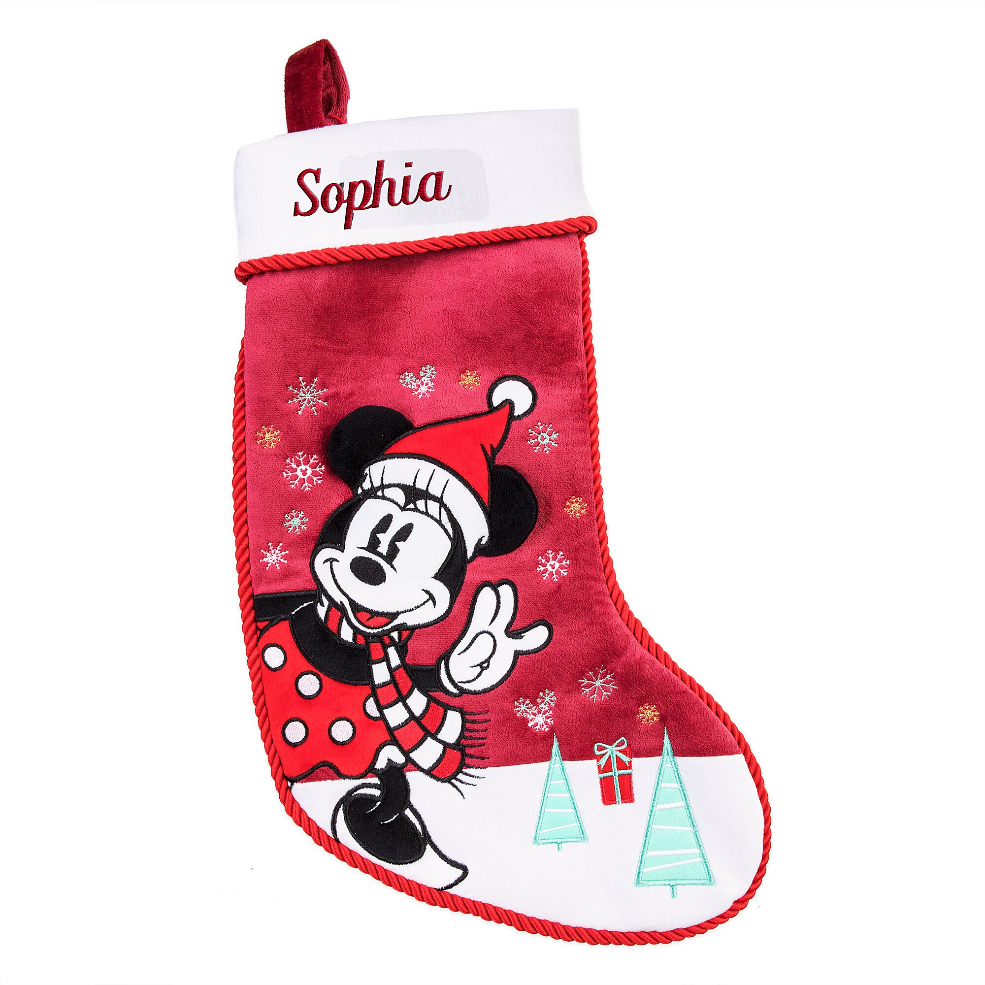 Minnie Mouse Holiday Stocking - Personalized