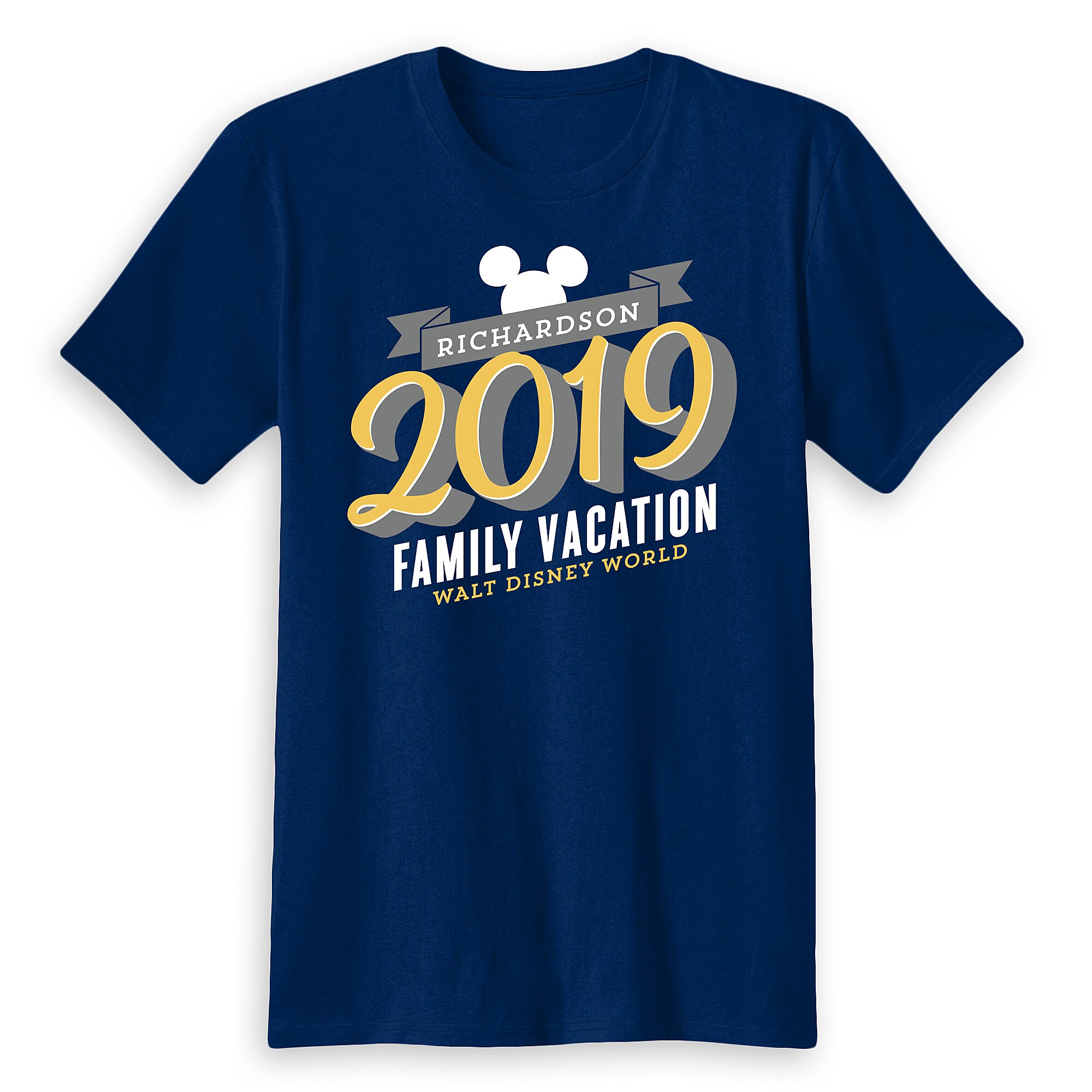 Adults' Mickey Mouse Family Vacation T-Shirt - Walt Disney World - 2019 - Customized