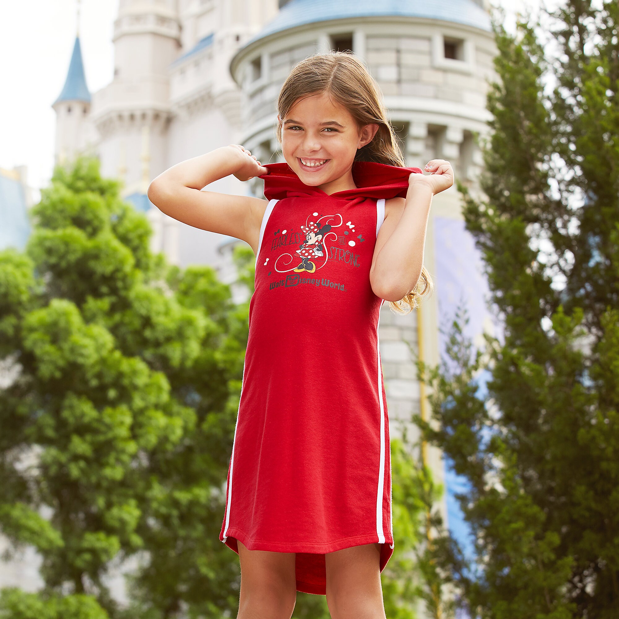 Minnie Mouse Sleeveless Hooded Dress for Girls - Walt Disney World
