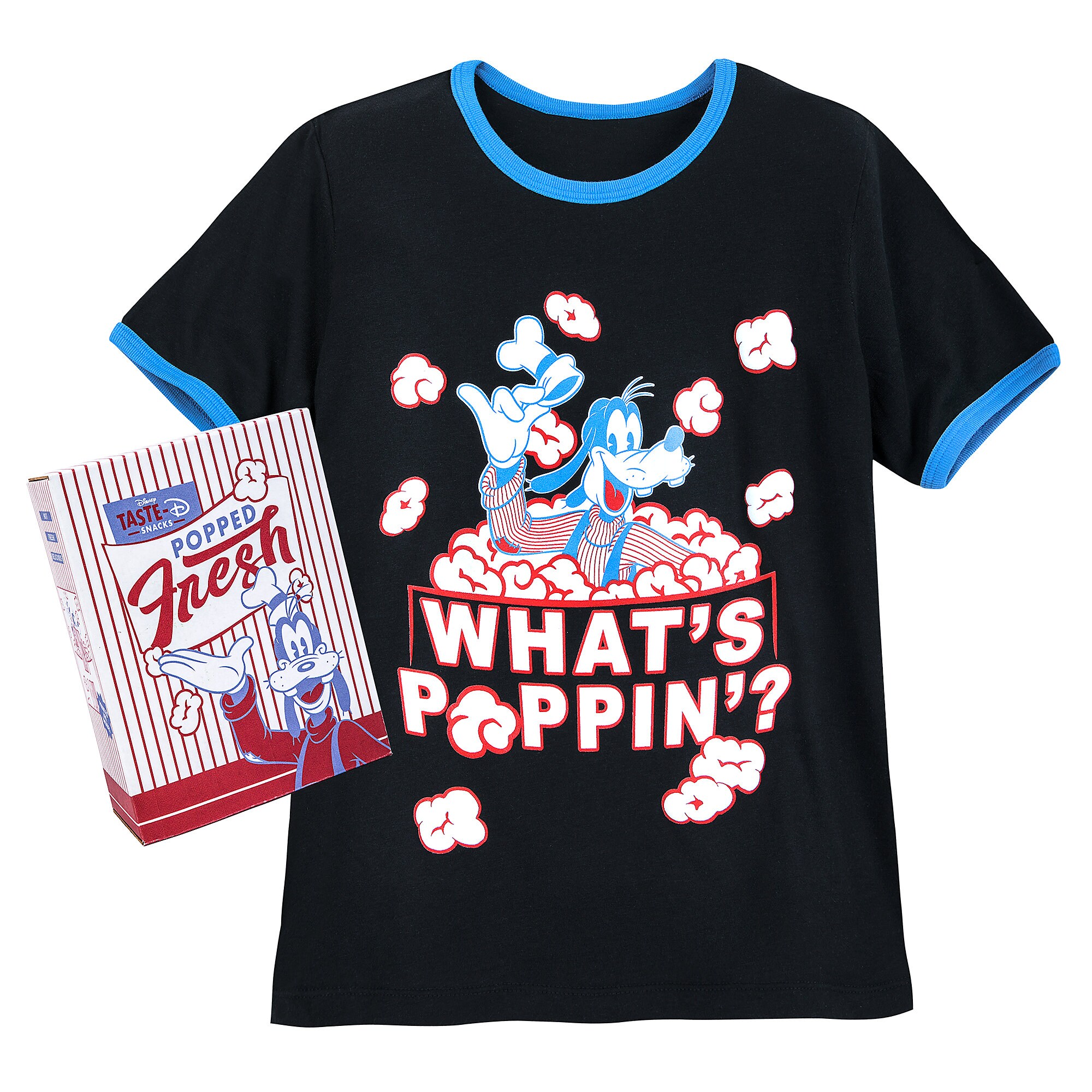 Goofy Popcorn Ringer T-Shirt for Boys