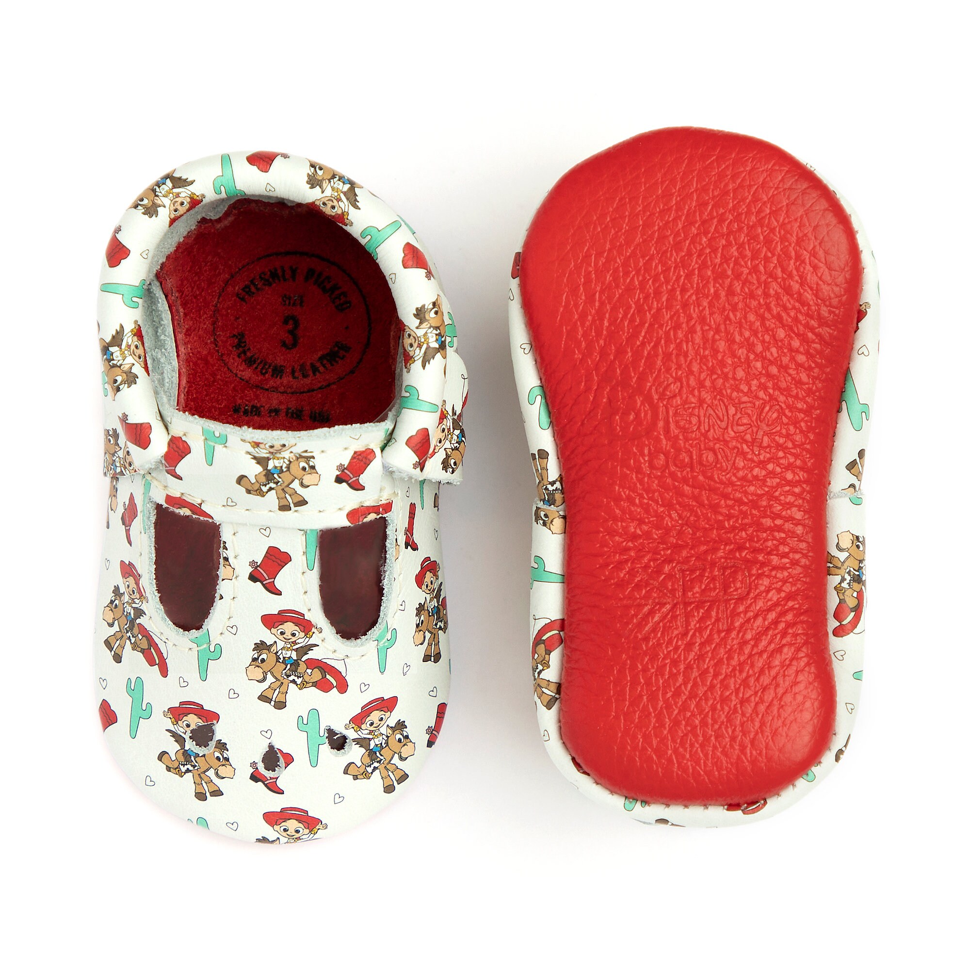 Jessie and Bullseye Mary Jane Moccasins for Baby by Freshly Picked