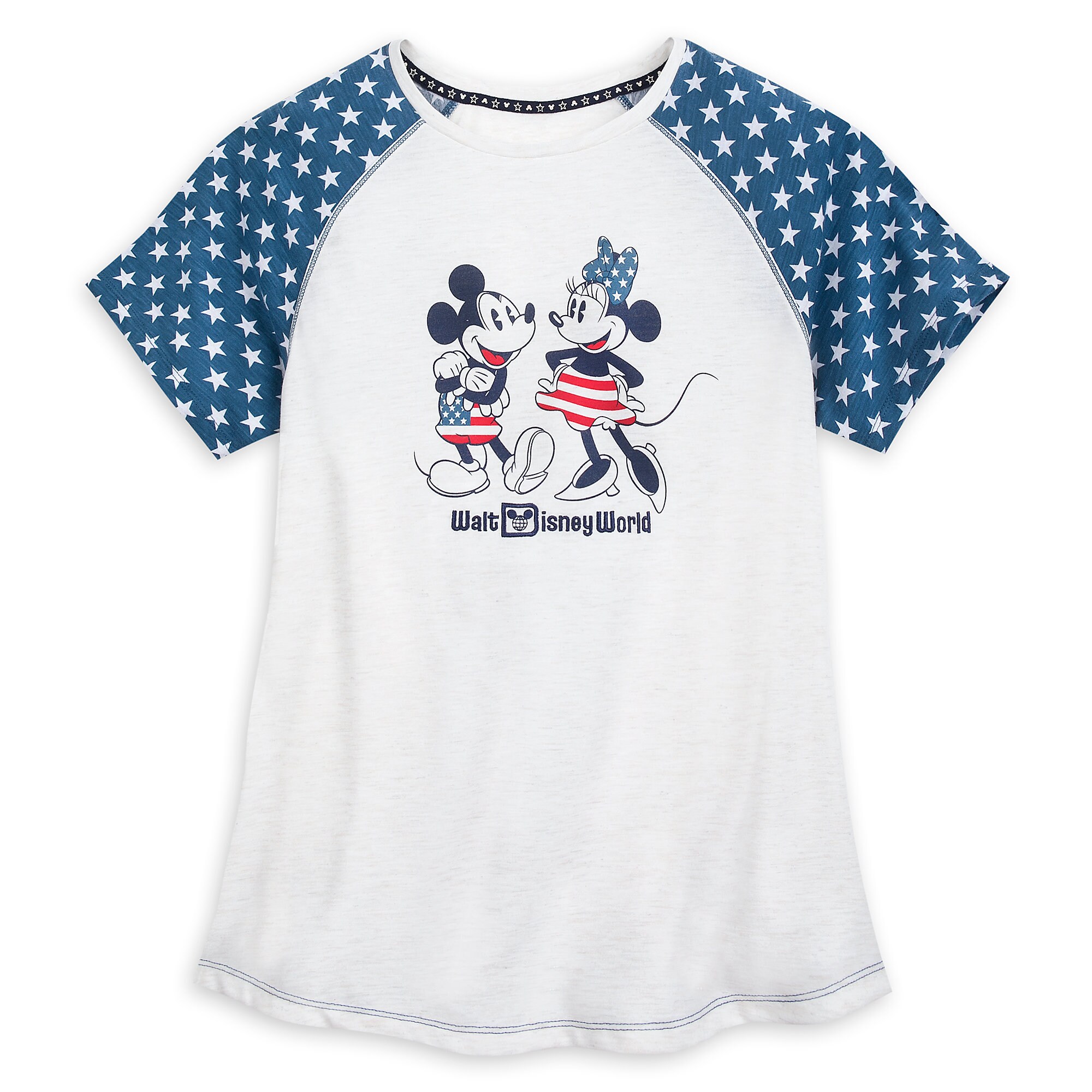 Mickey and Minnie Mouse Americana T-Shirt for Women - Walt Disney World