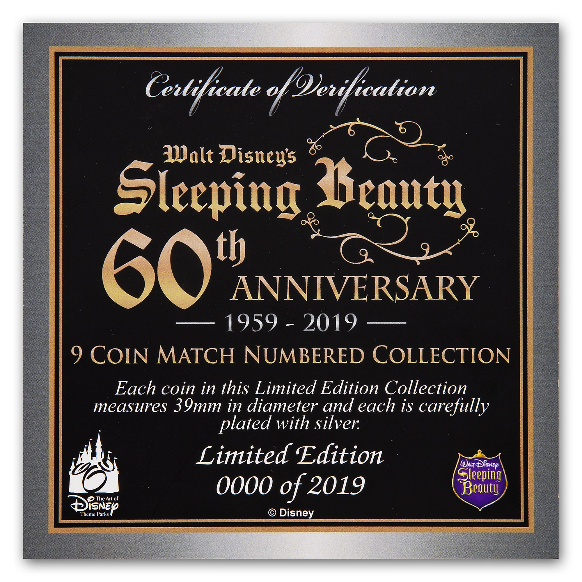 Sleeping Beauty Coin Set - 60th Anniversary - Limited Edition