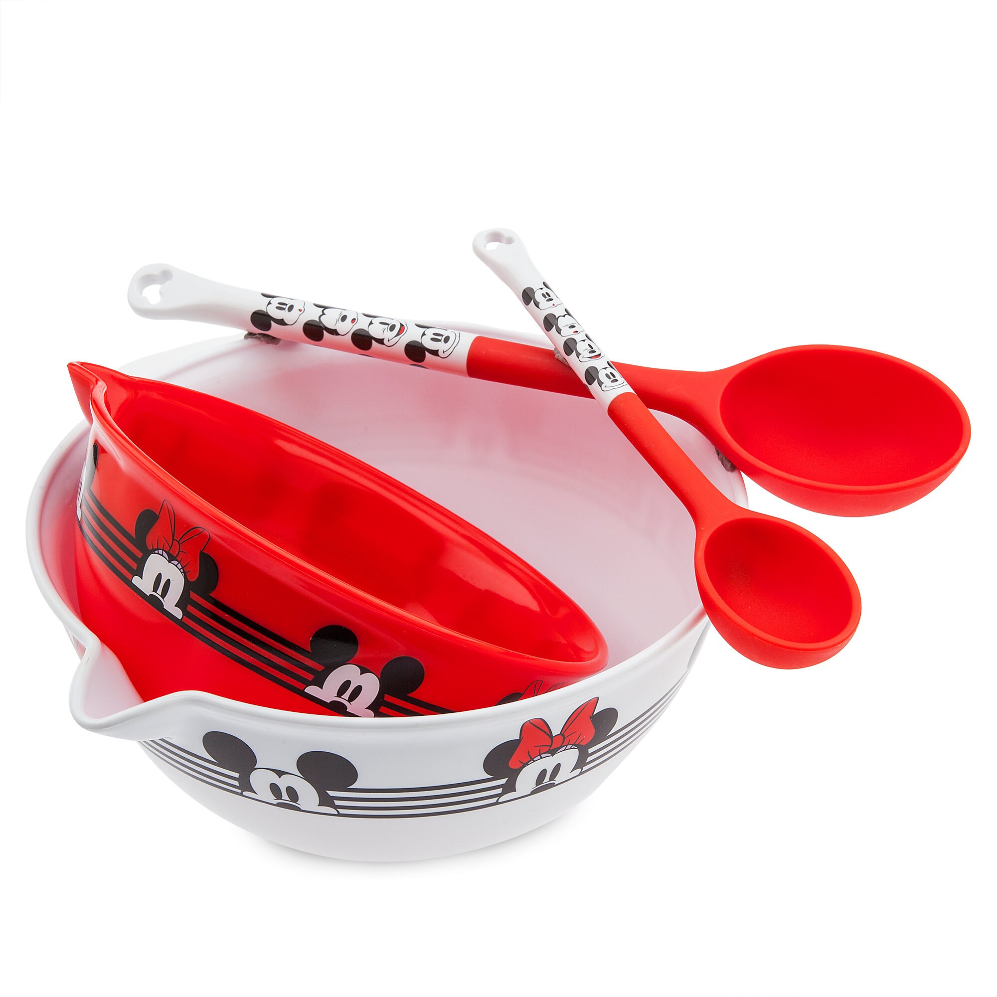 Mickey and Minnie Mouse Mixing Bowl and Spoon Set - Disney Eats