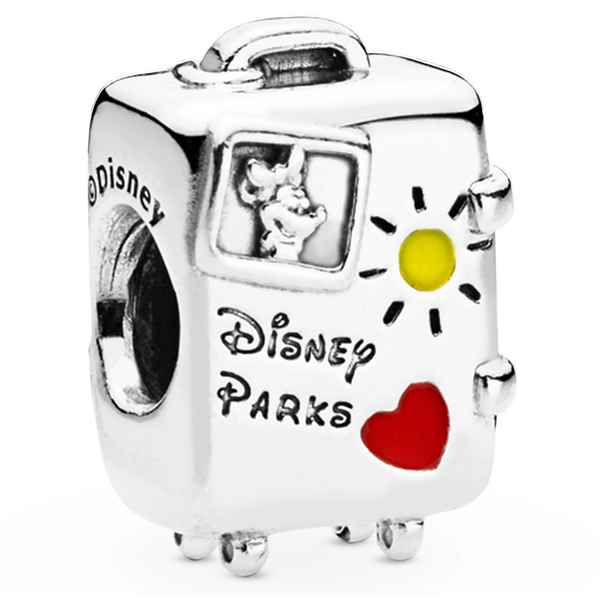 Mickey and Minnie Mouse ''Vacay Mode'' Suitcase Charm by Pandora Jewelry
