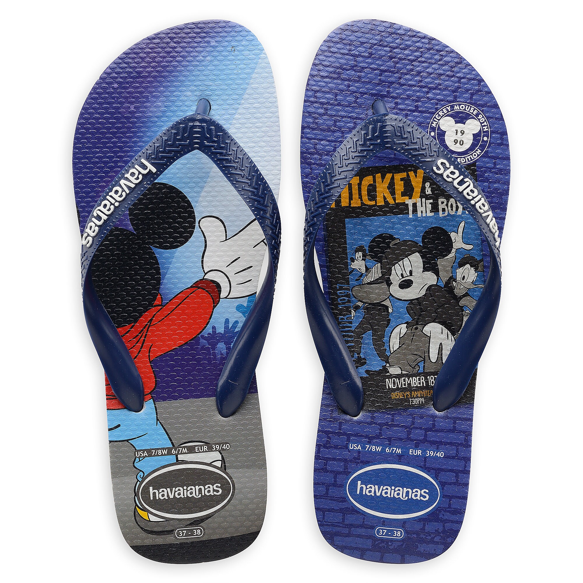 Mickey Mouse and Friends Boy Bands Flip Flops for Adults by Havaianas ...