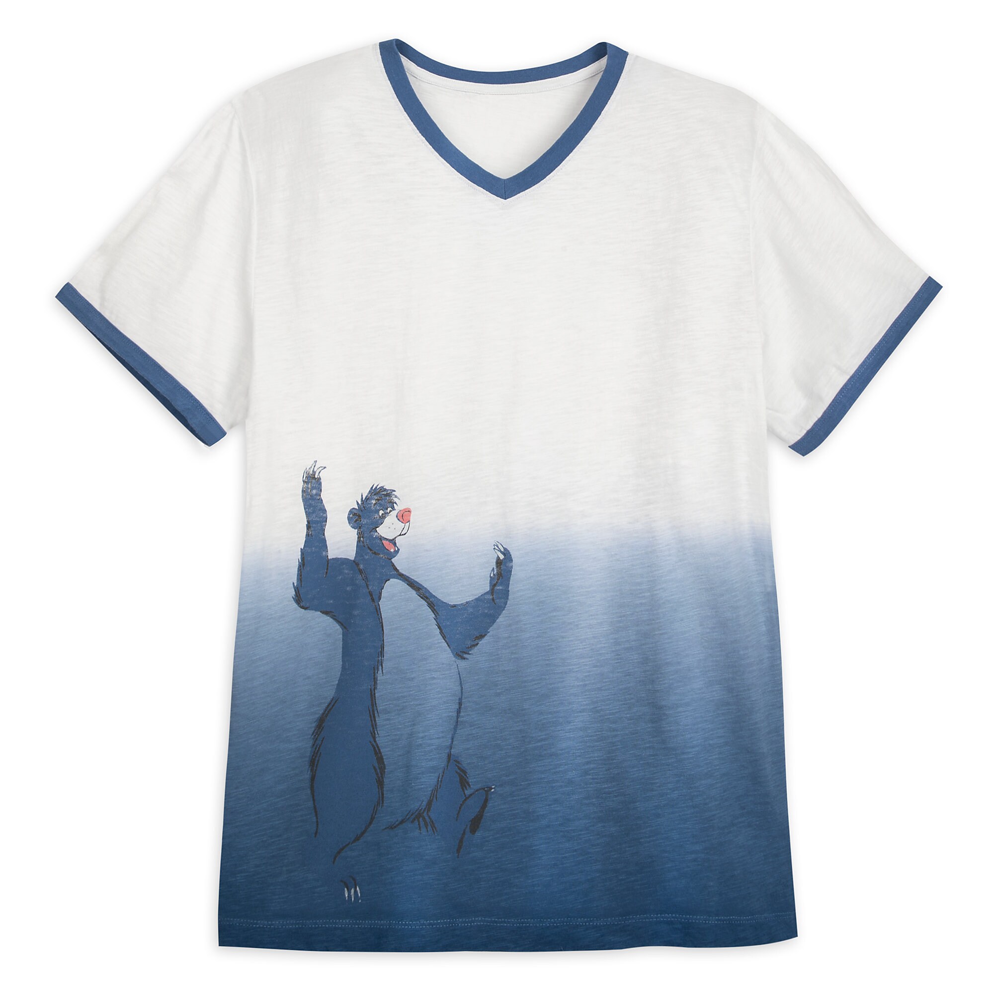 Baloo Dip Dye Ringer T-Shirt for Men by Junk Food - The Jungle Book