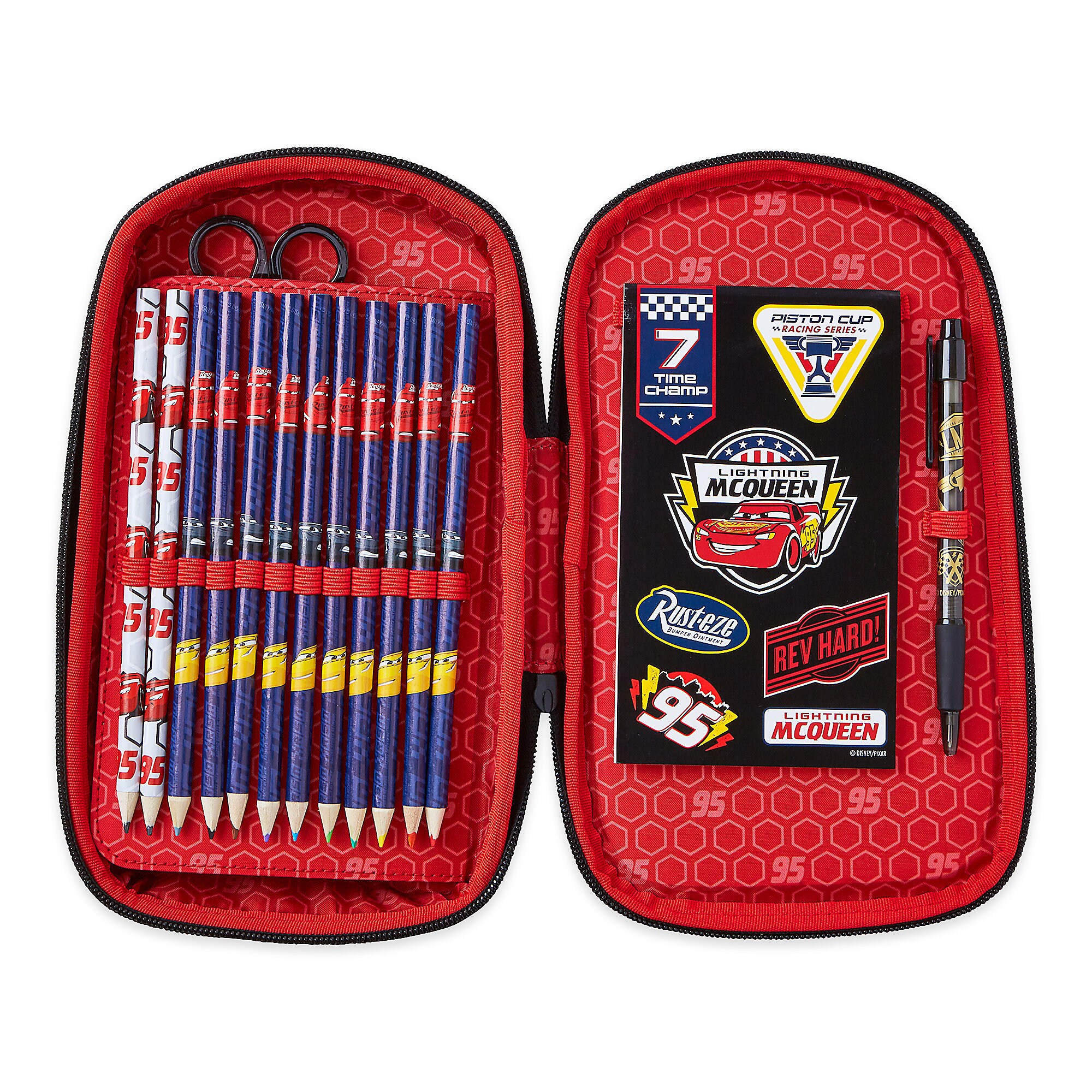 Lightning McQueen Zip-Up Stationery Kit