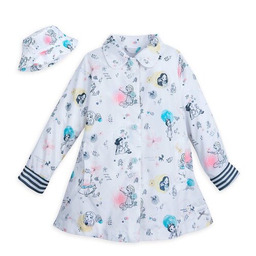 Disney Animators' Collection Rain Jacket and Hat for Kids