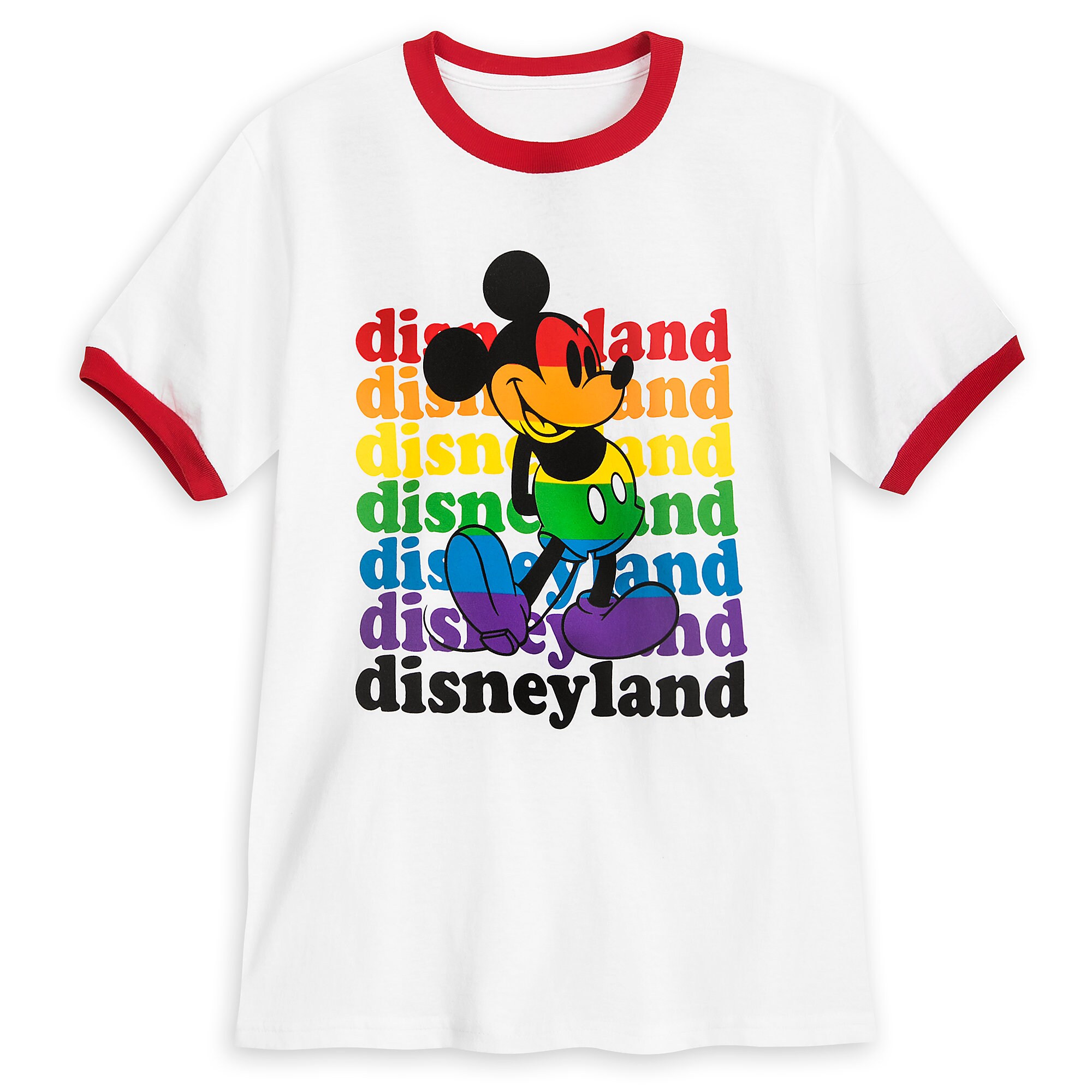 Rainbow Disney Collection Mickey Mouse Ringer T-Shirt for Kids - Disneyland
