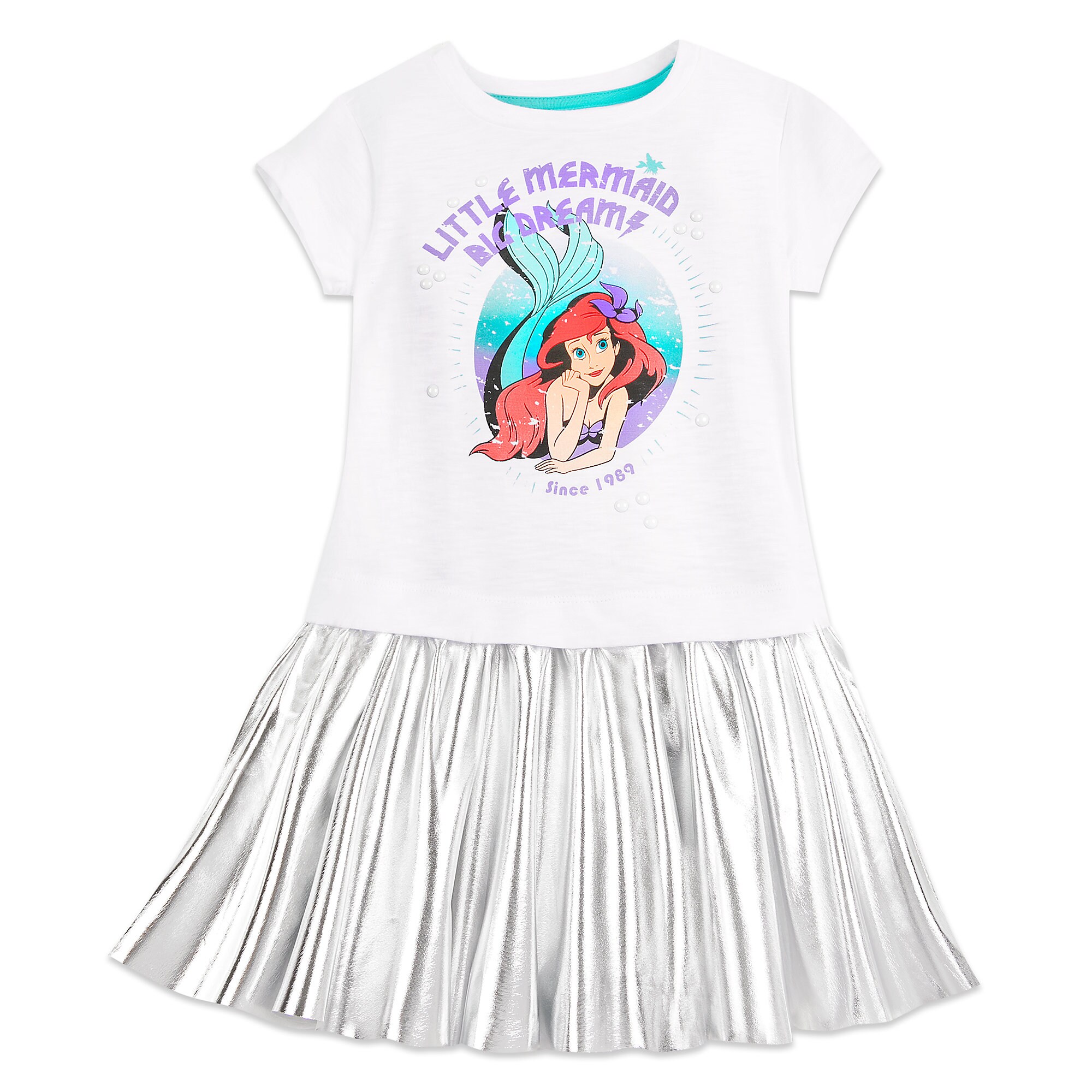 Ariel ''Big Dreams'' T-Shirt Dress for Girls