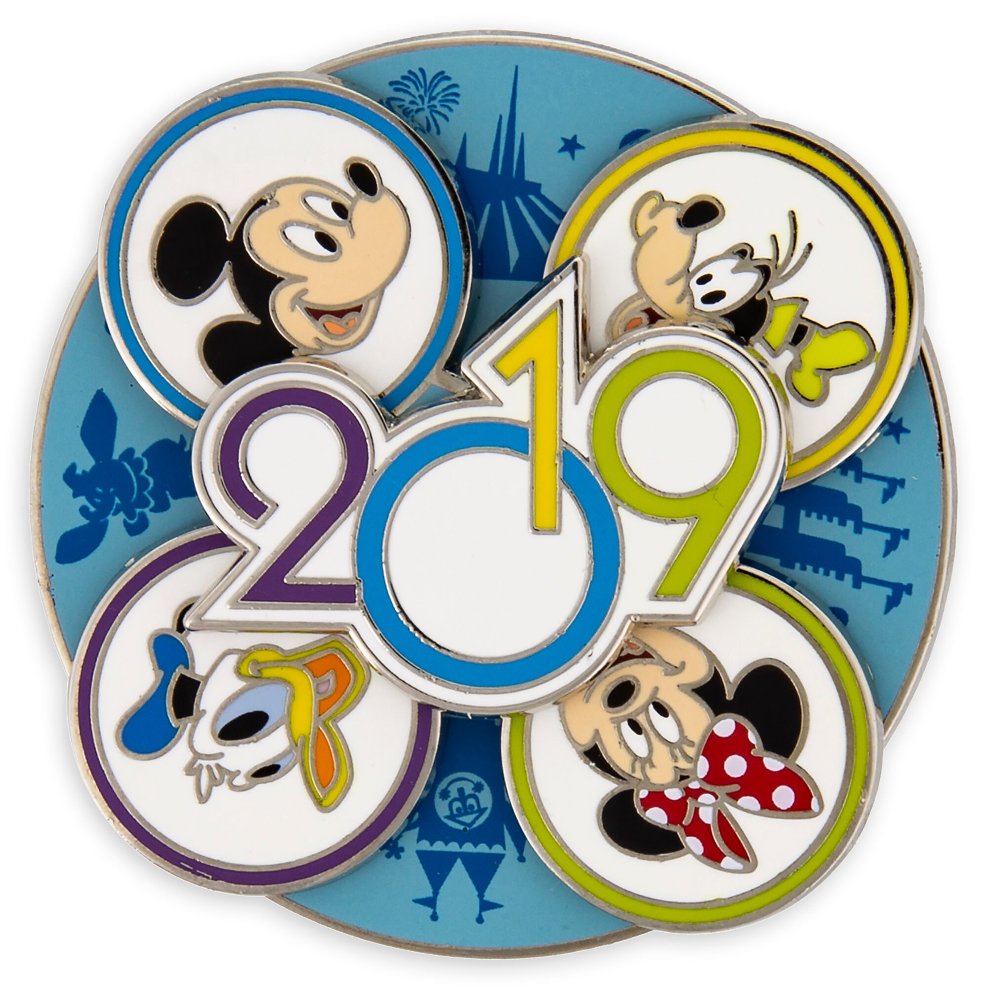 Mickey Mouse and Friends Walt Disney World Spinner Pin - 2019