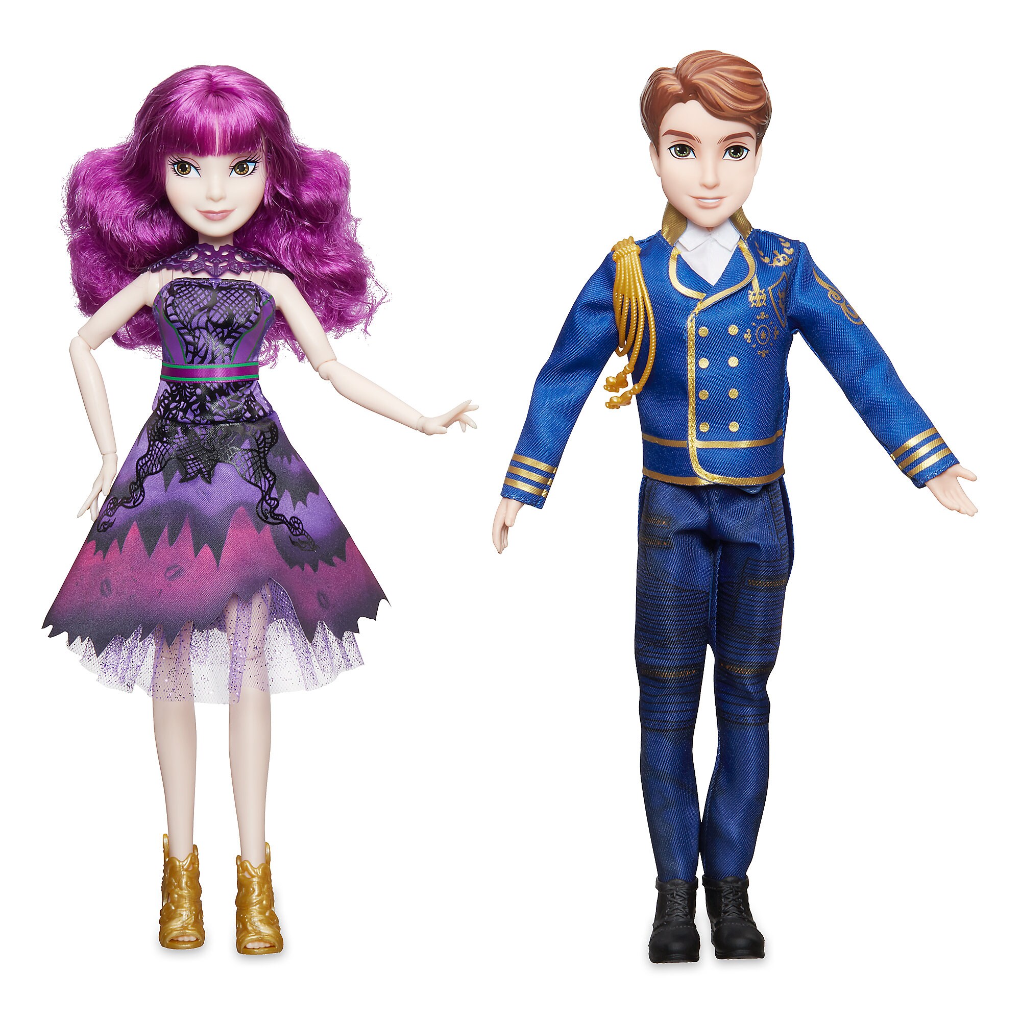 Mal and Ben Royal Cotillion Couple Doll Set - Descendants 2