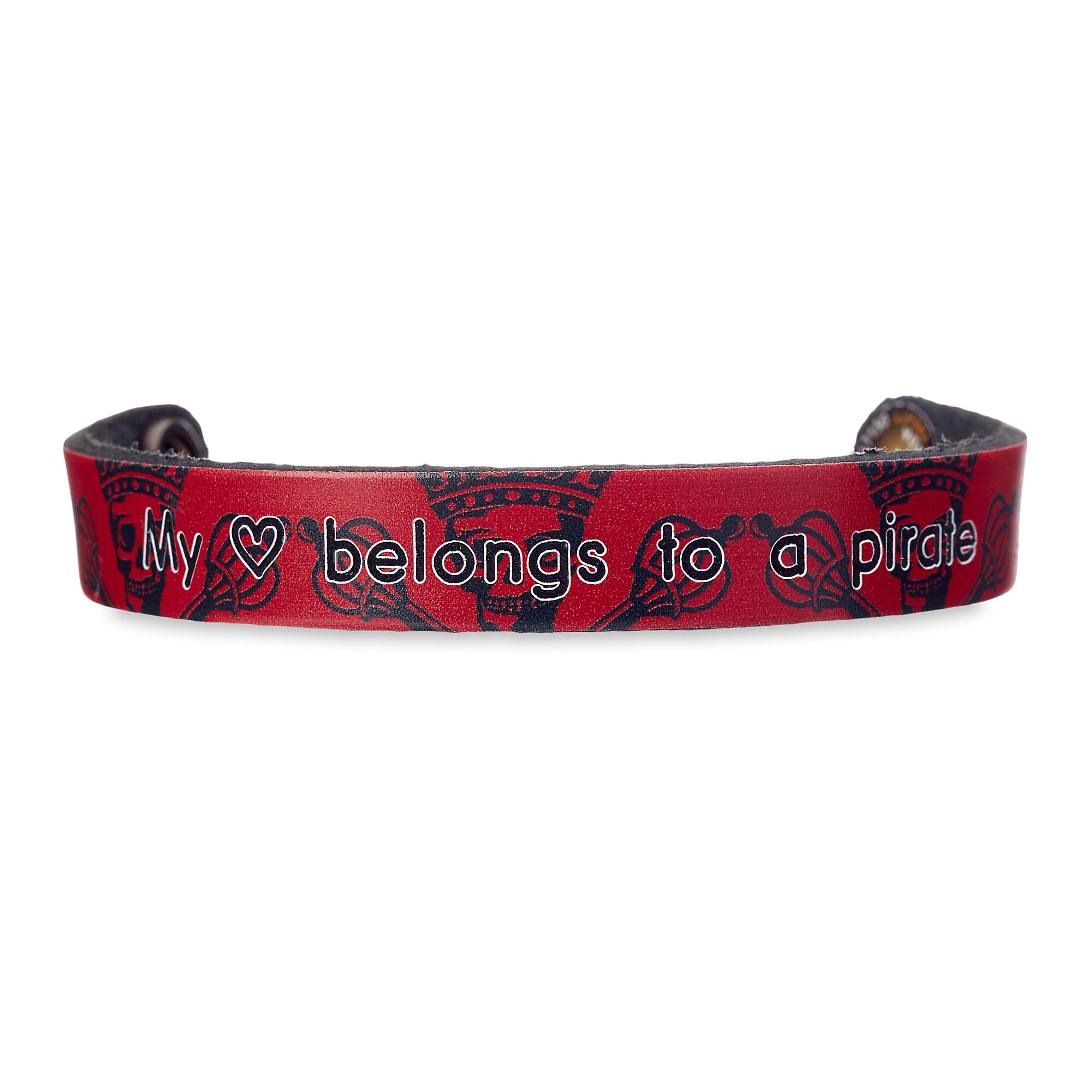 Pirates of the Caribbean Skull Leather Bracelet - Personalizable