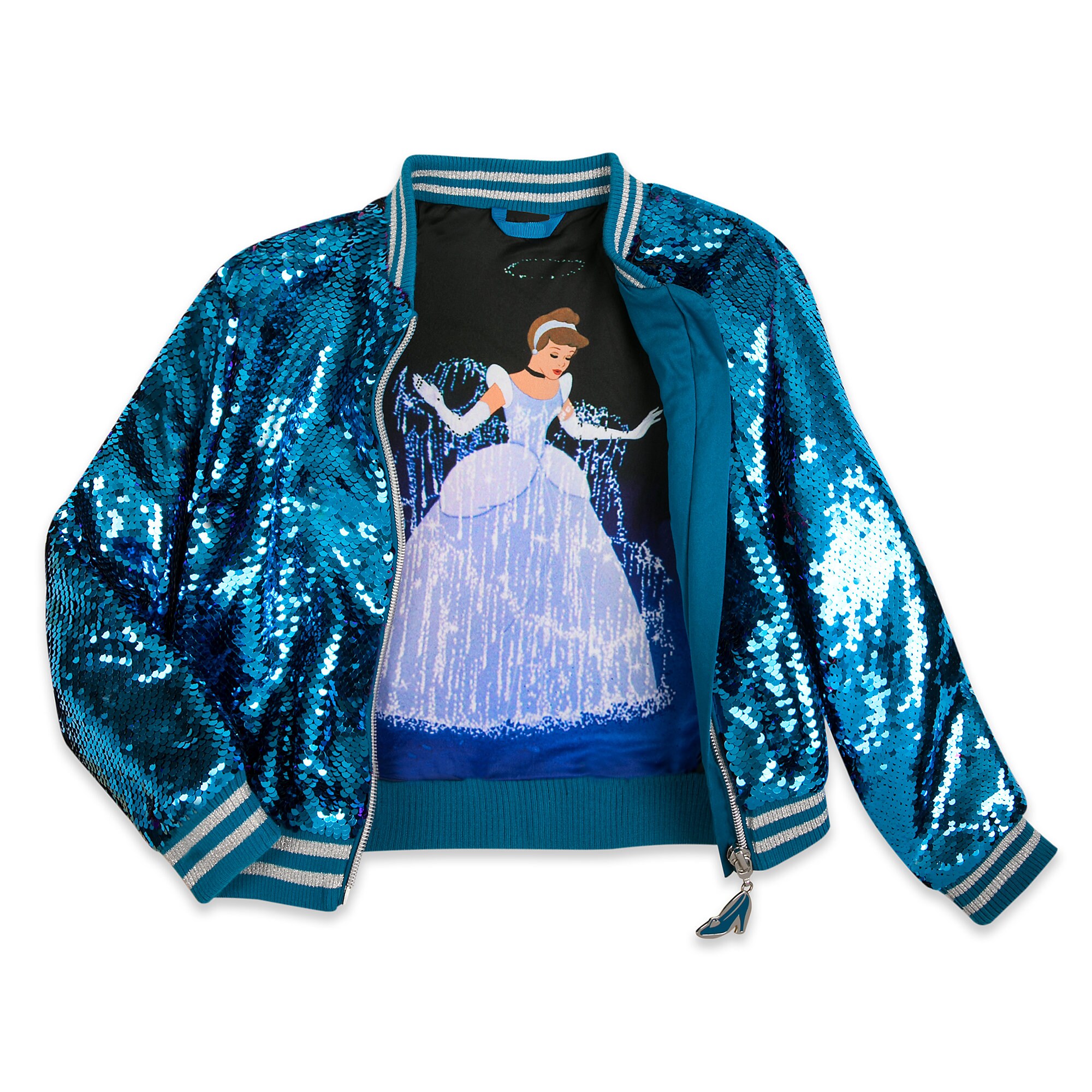 Cinderella Reversible Sequin Bomber Jacket for Girls