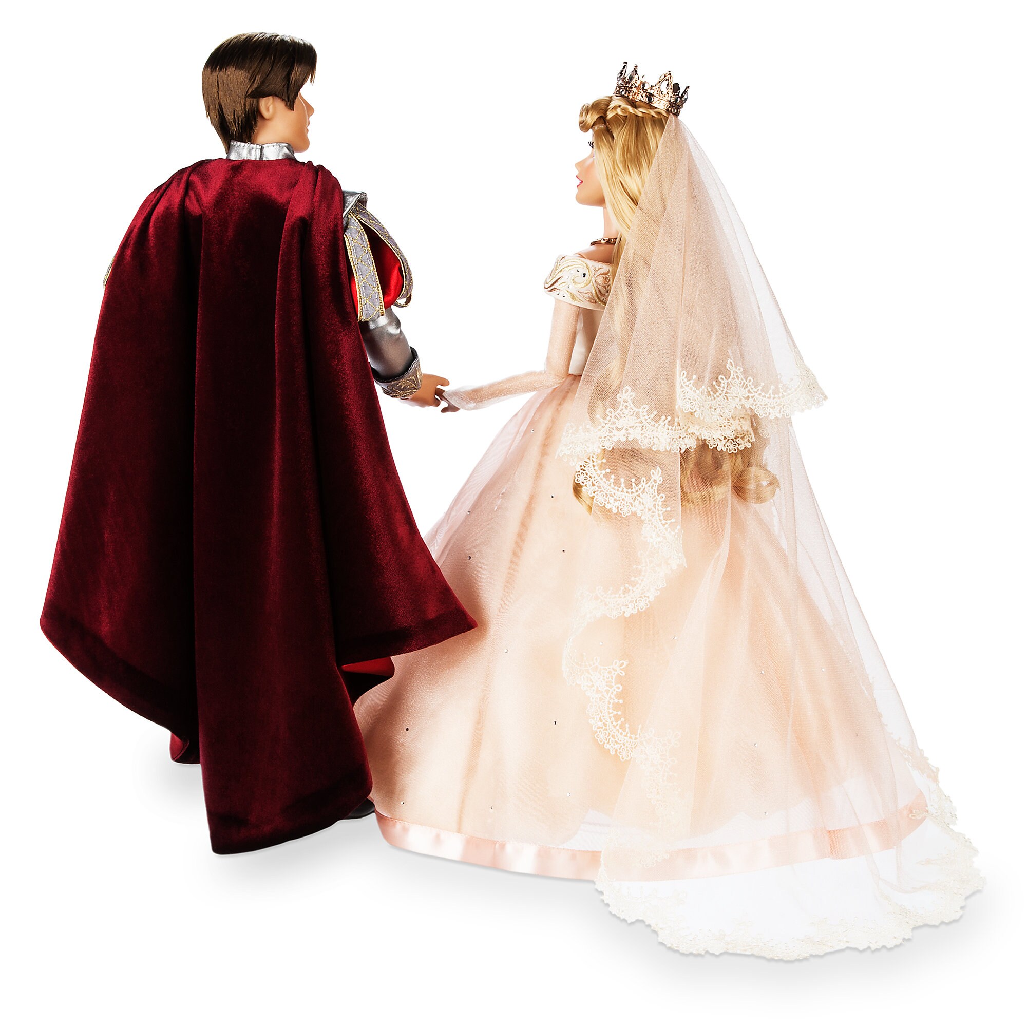 Aurora and Prince Phillip Limited Edition Wedding Doll Set - Sleeping Beauty 60th Anniversary - 17''