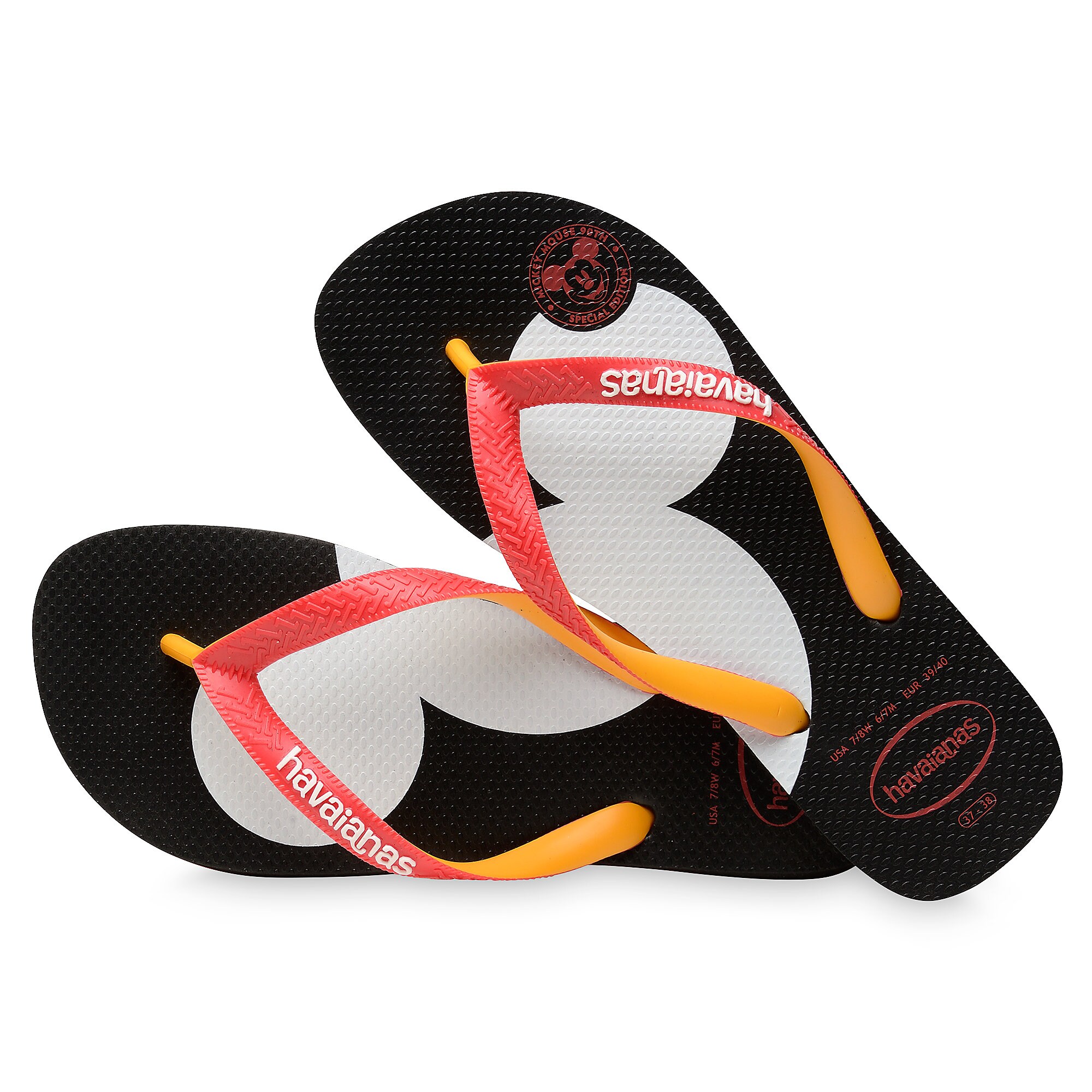 Mickey Mouse Silhouette Flip Flops for Adults by Havaianas - Buy Now ...