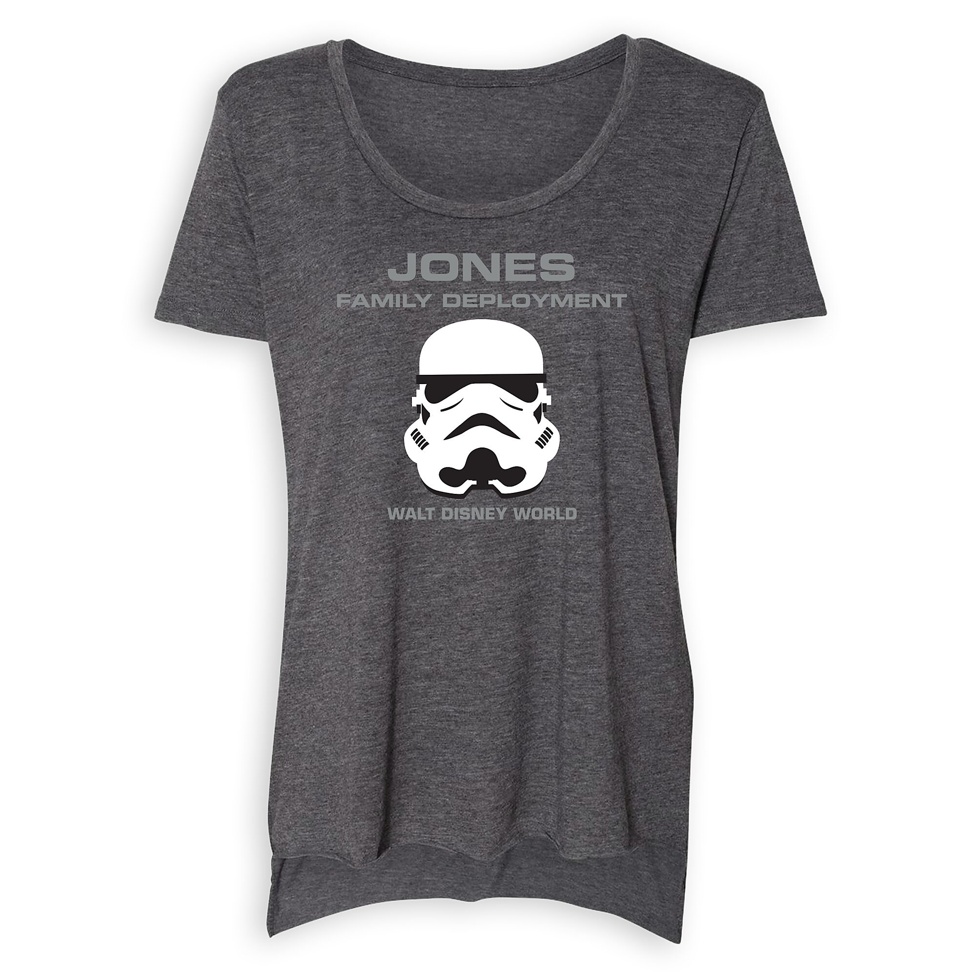 Women's Star Wars Stormtrooper Family Deployment Scoop Neck T-Shirt - Walt Disney World - Customized