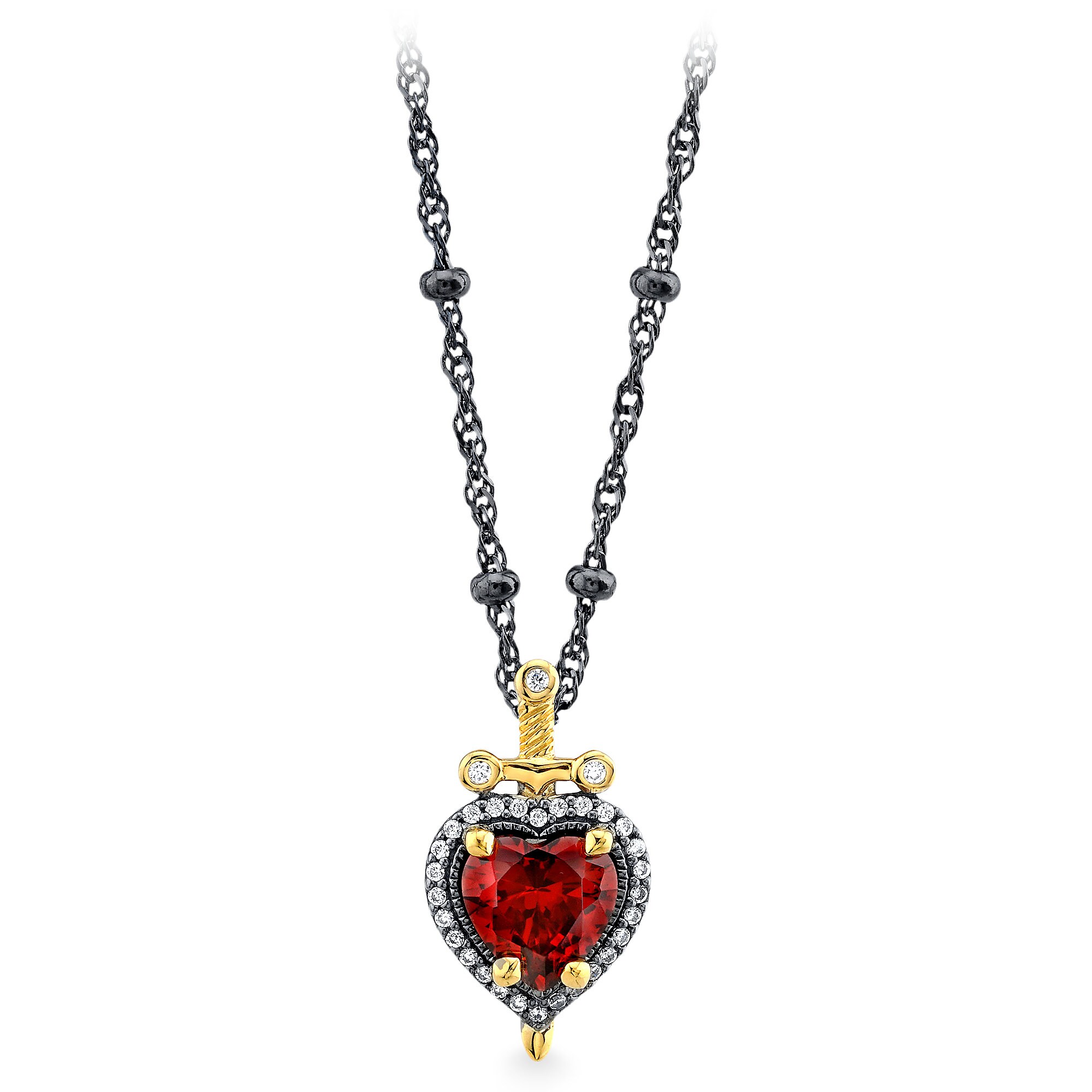 Evil Queen Dagger Heart Necklace by RockLove - Snow White and the Seven Dwarfs