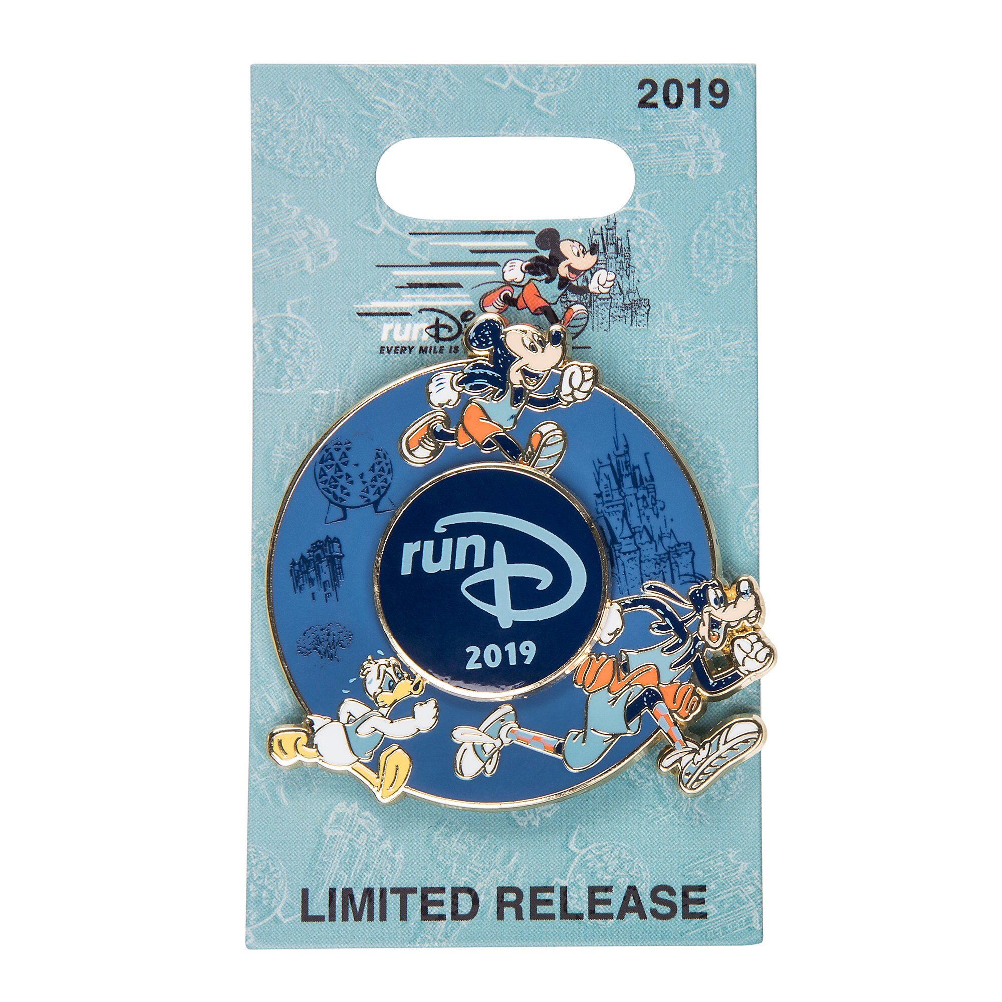 Mickey Mouse and Friends runDisney 2019 Spinner Pin - Limited Release