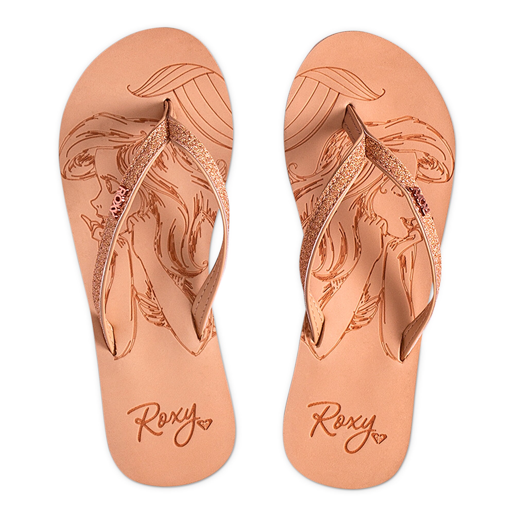 Ariel Flip Flops for Girls by ROXY Girl