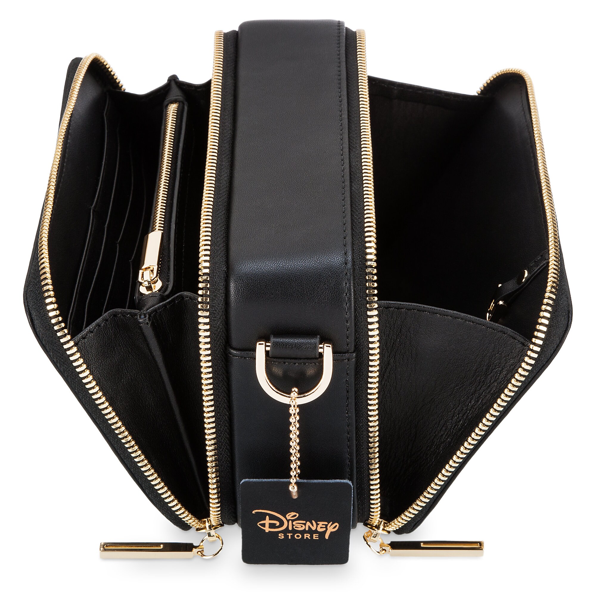 Mickey Mouse Black and Gold Shoulder Bag