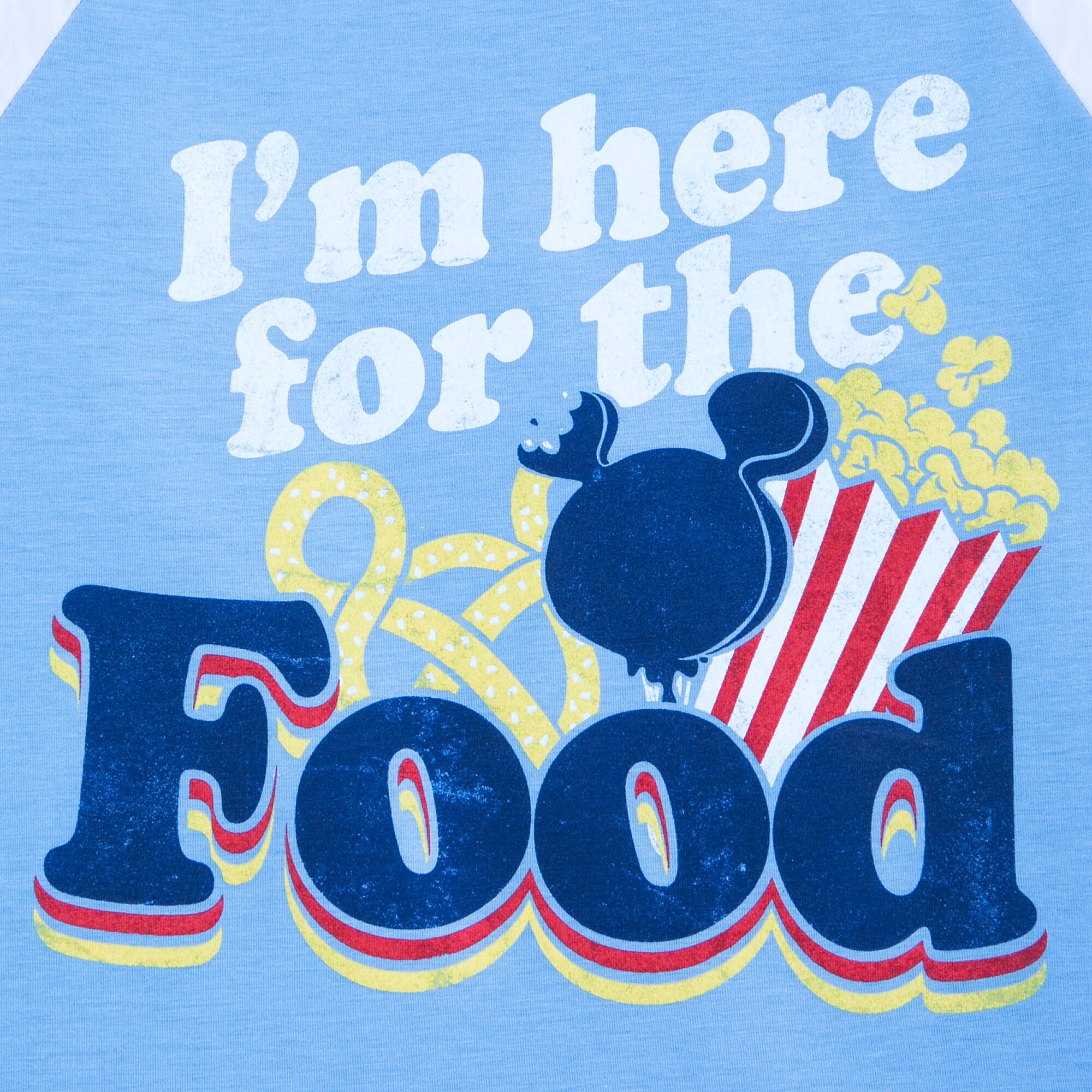 Disney Parks ''I'm here for the Food'' Football T-Shirt for Women