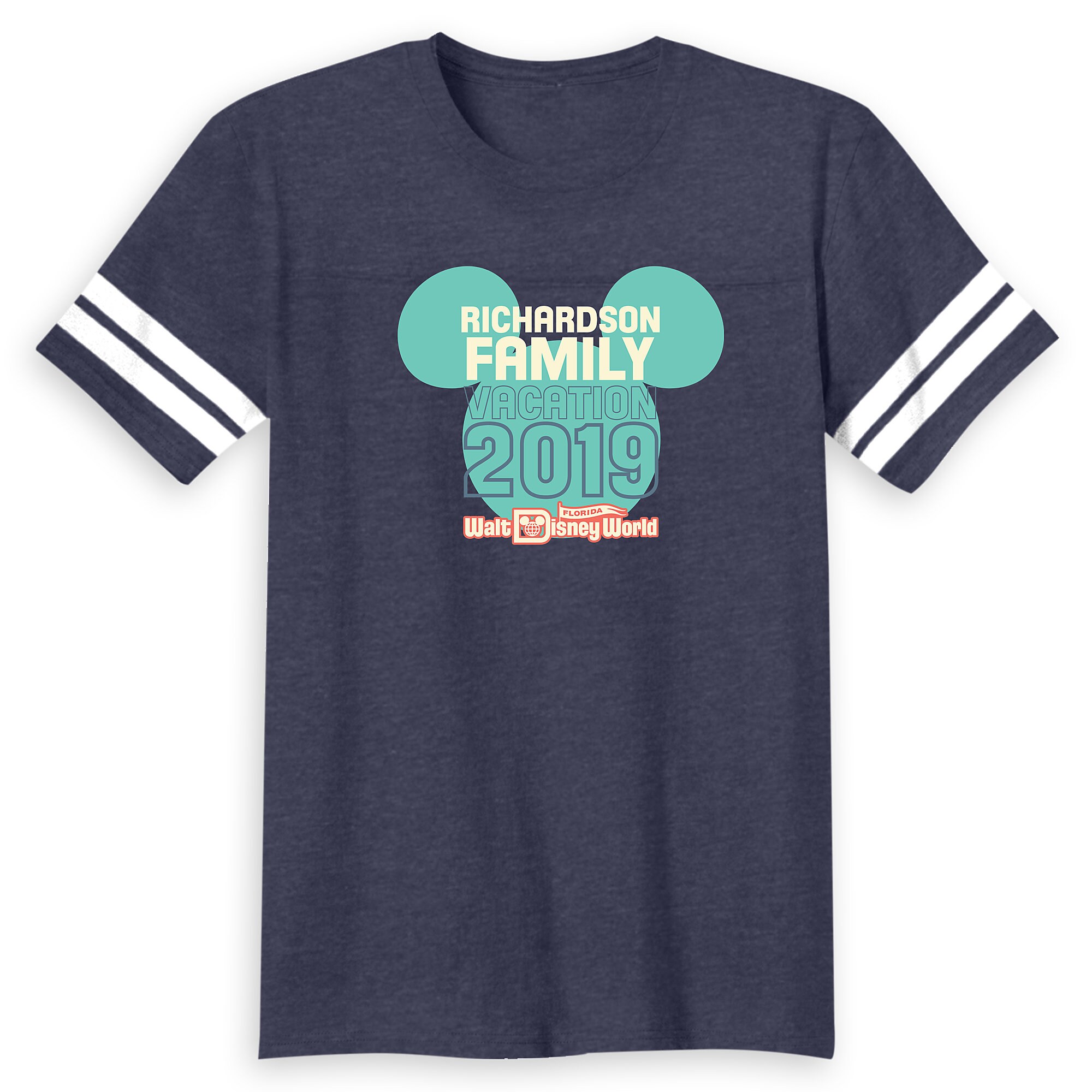 Men's Mickey Mouse Icon Football T-Shirt - Walt Disney World - 2019 - Customized