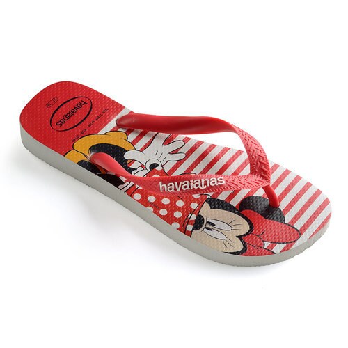 Minnie Mouse Striped Flip Flops for Women by Havaianas | shopDisney