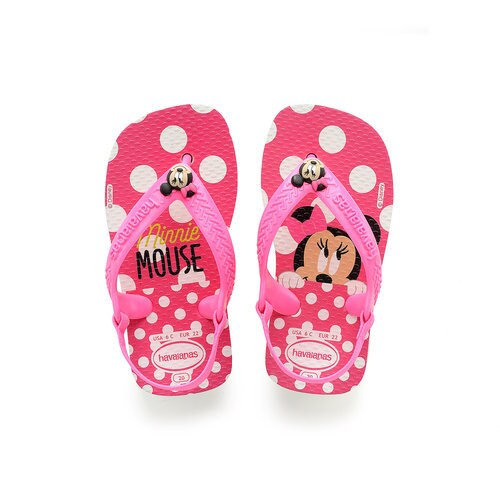 Minnie Mouse Pink Flip Flops for Baby by Havaianas | shopDisney