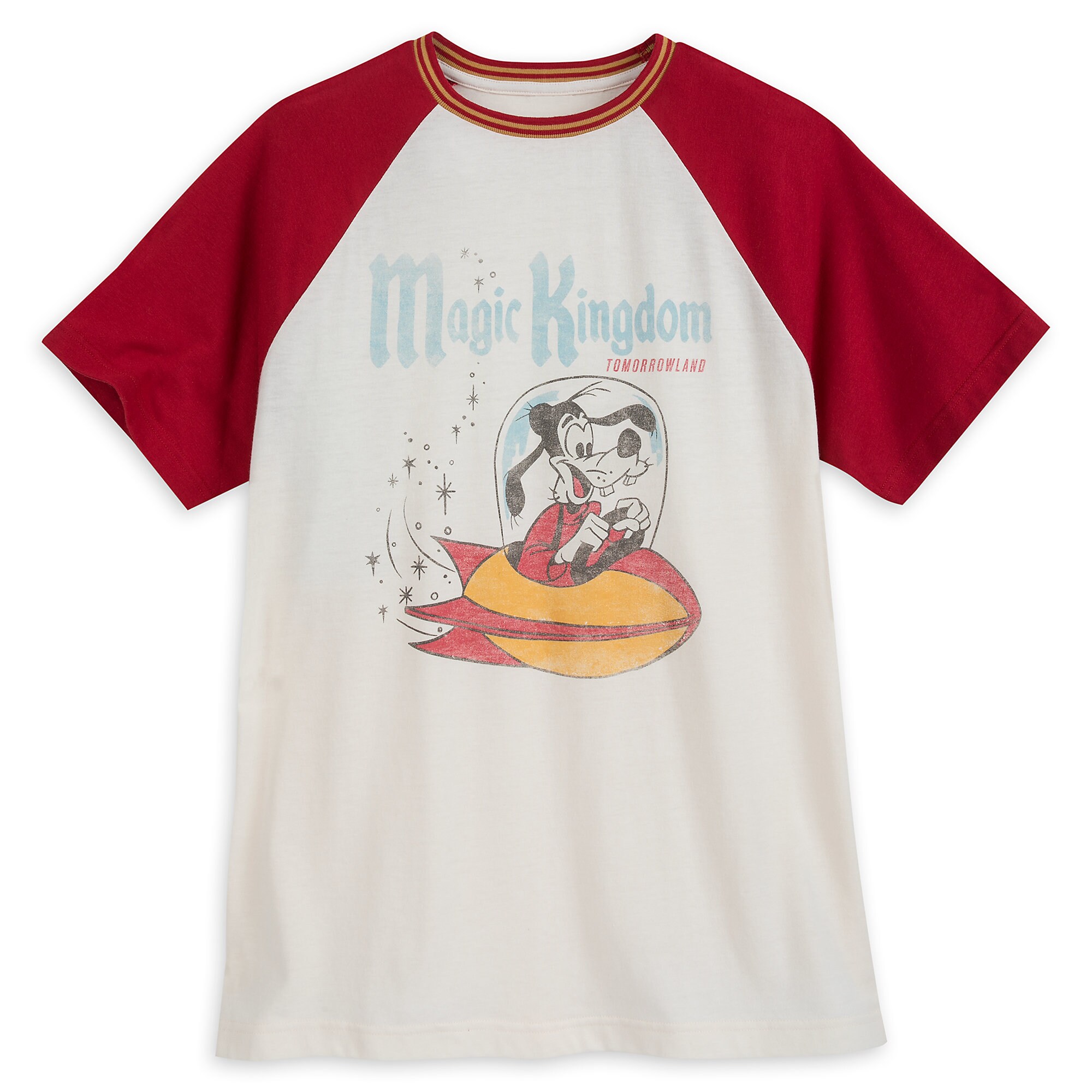 Goofy Tomorrowland Raglan T-shirt for Men by Junk Food - Magic Kingdom