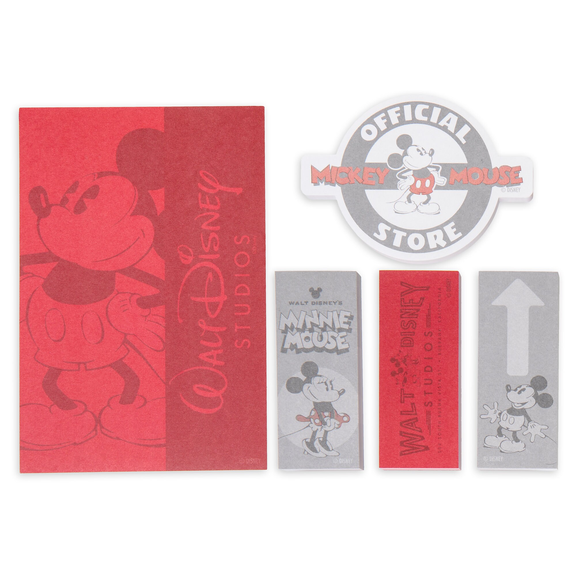 Mickey and Minnie Mouse Sticky Notes Set - Walt Disney Studios