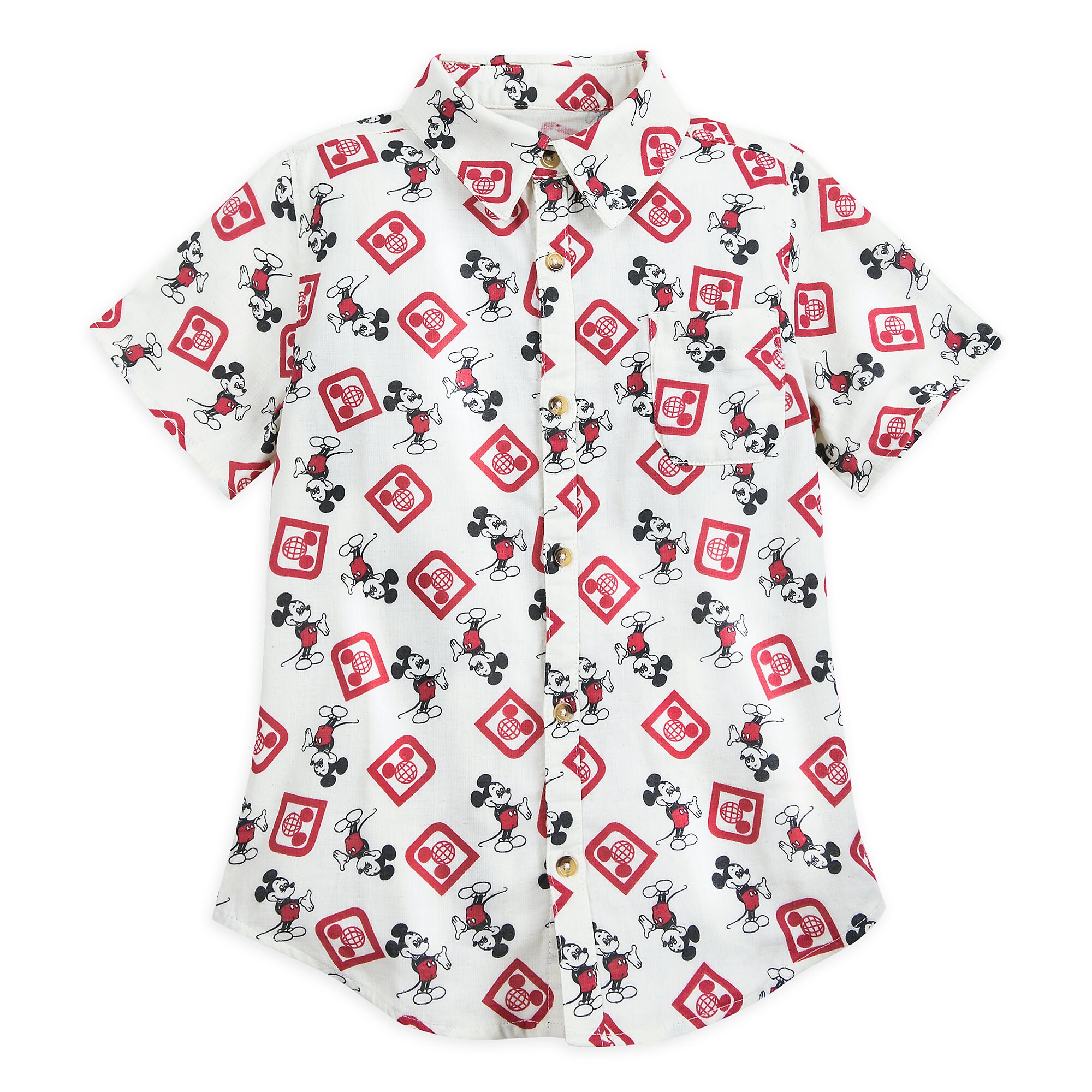 Mickey Mouse Woven Shirt for Kids by Junk Food - Walt Disney World is ...