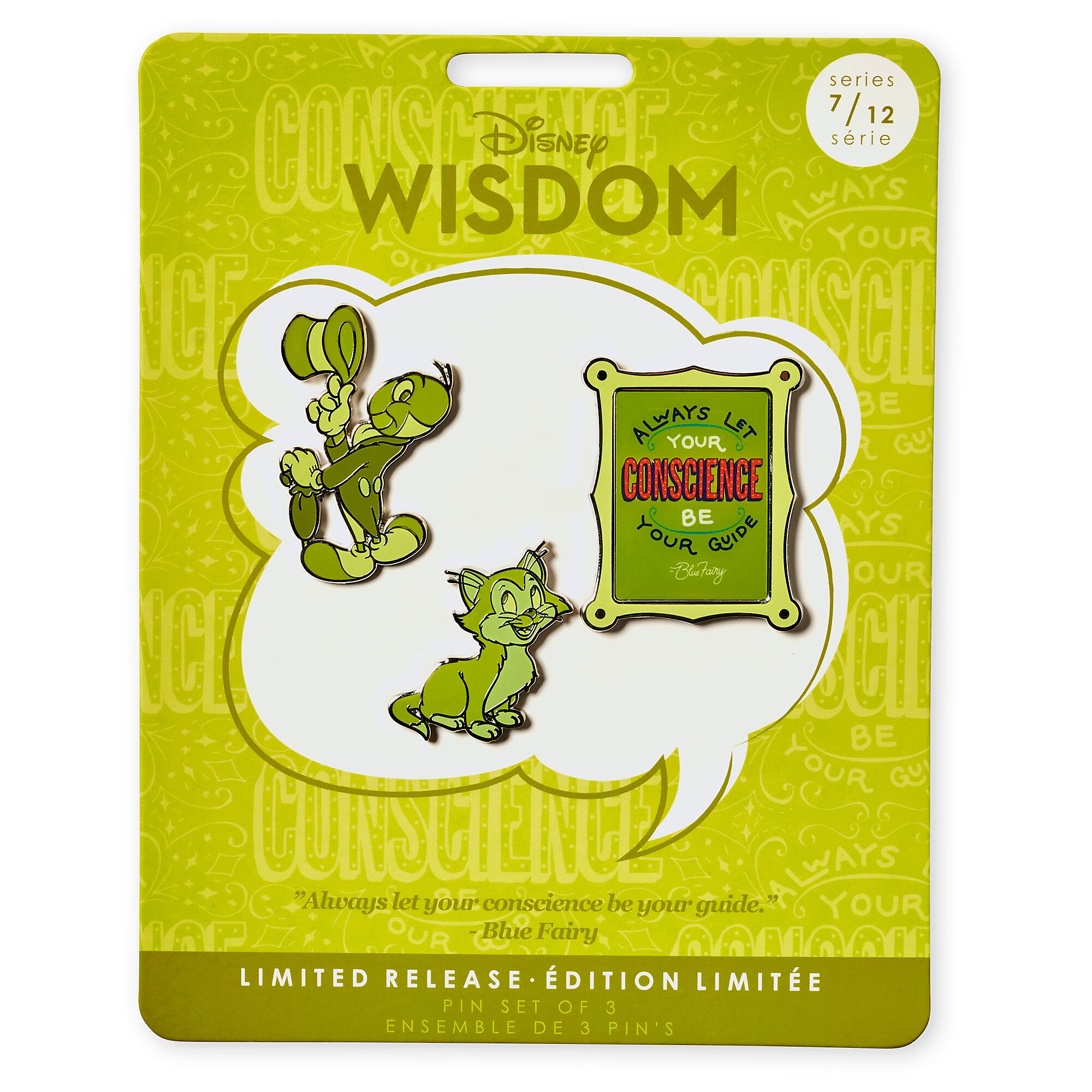 Disney Wisdom Pin Set - Jiminy Cricket - July - Limited Release