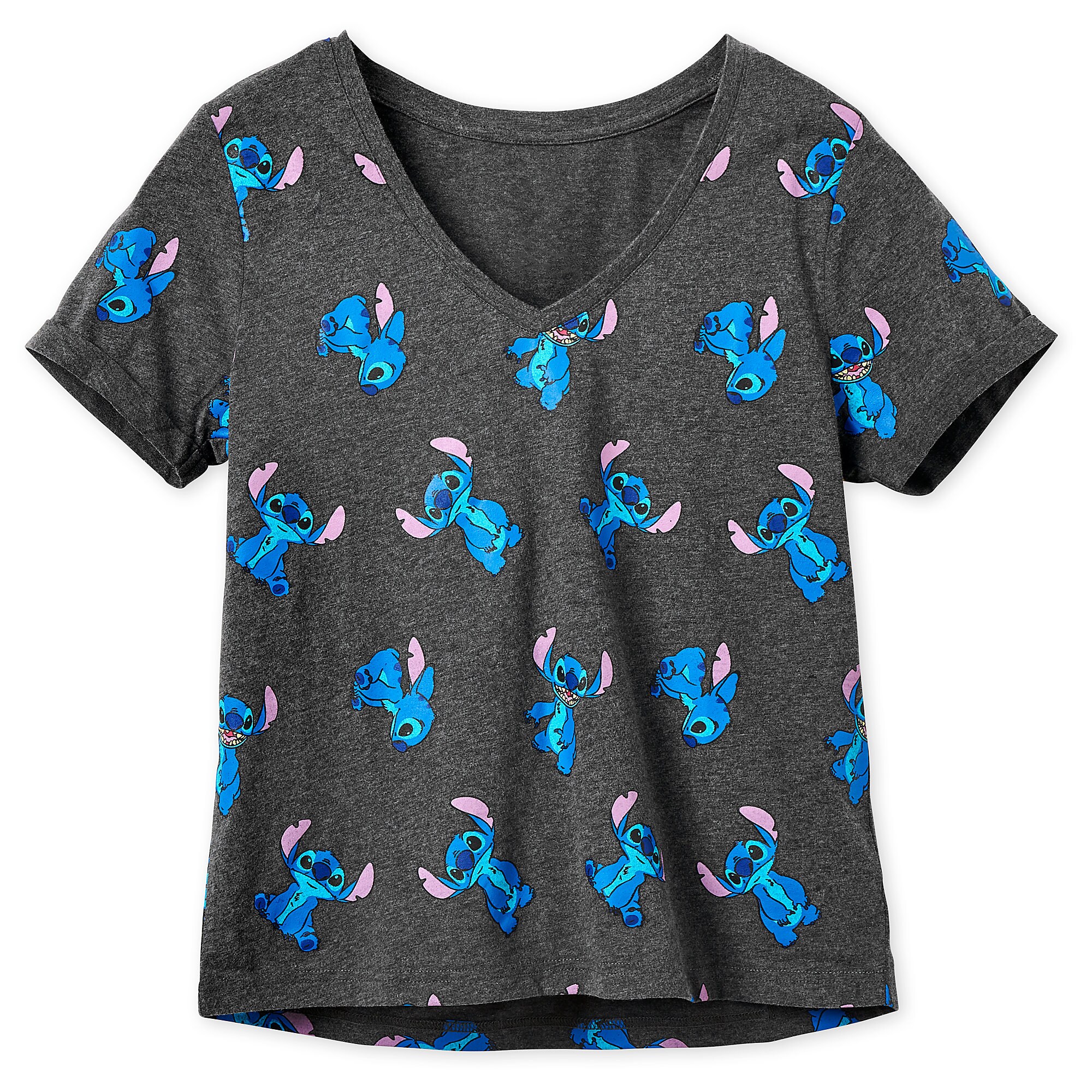 Stitch V-Neck T-Shirt for Women