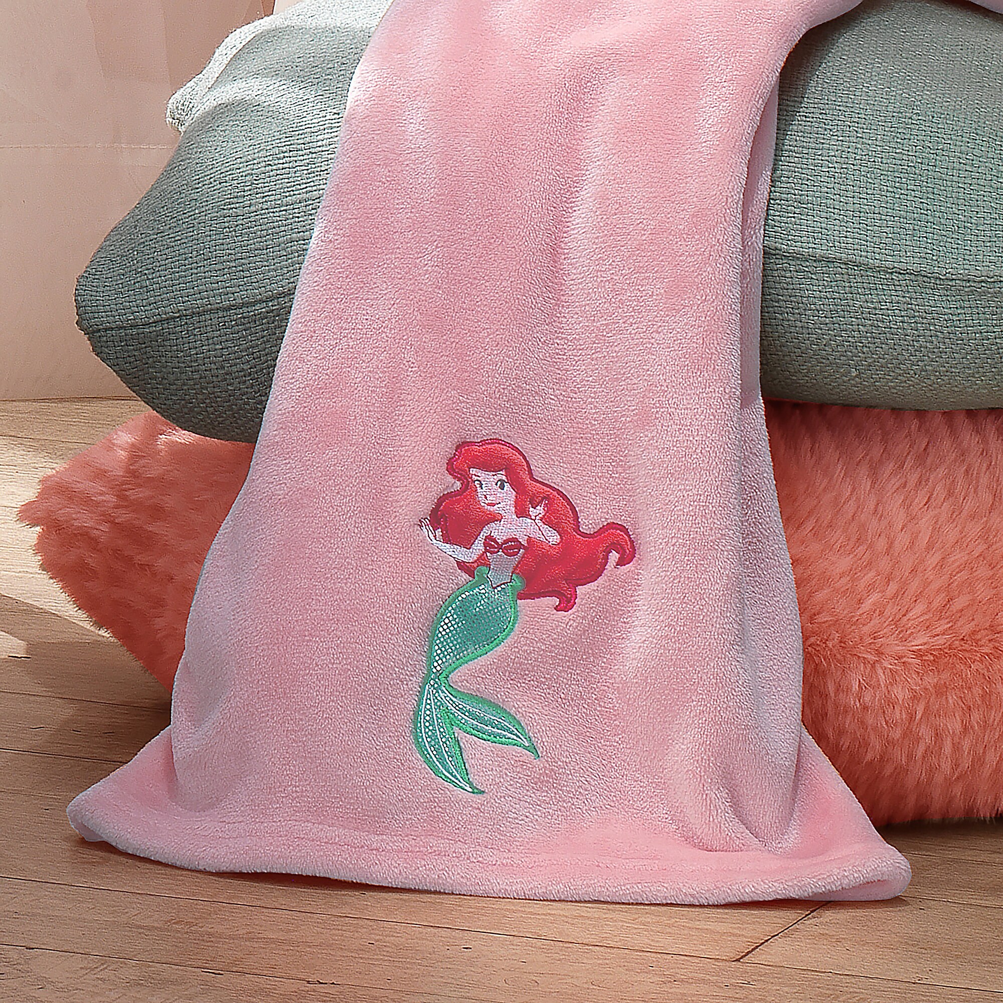 Ariel's Grotto Baby Blanket by Lambs & Ivy - The Little Mermaid