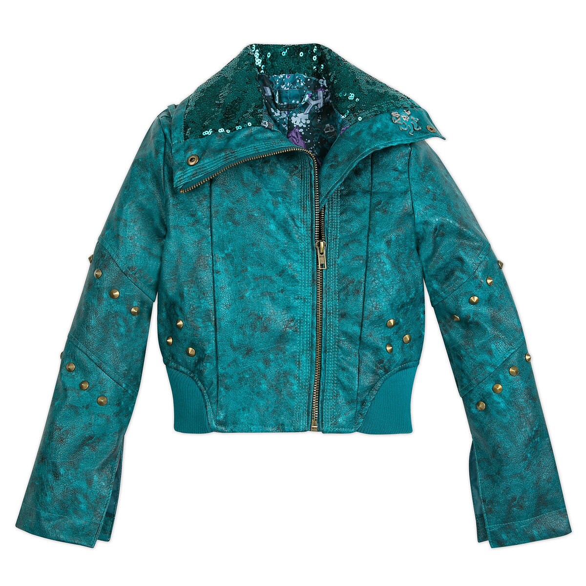 Product Image of Uma Faux Leather Moto Jacket for Girls - Descendants 3 # 1