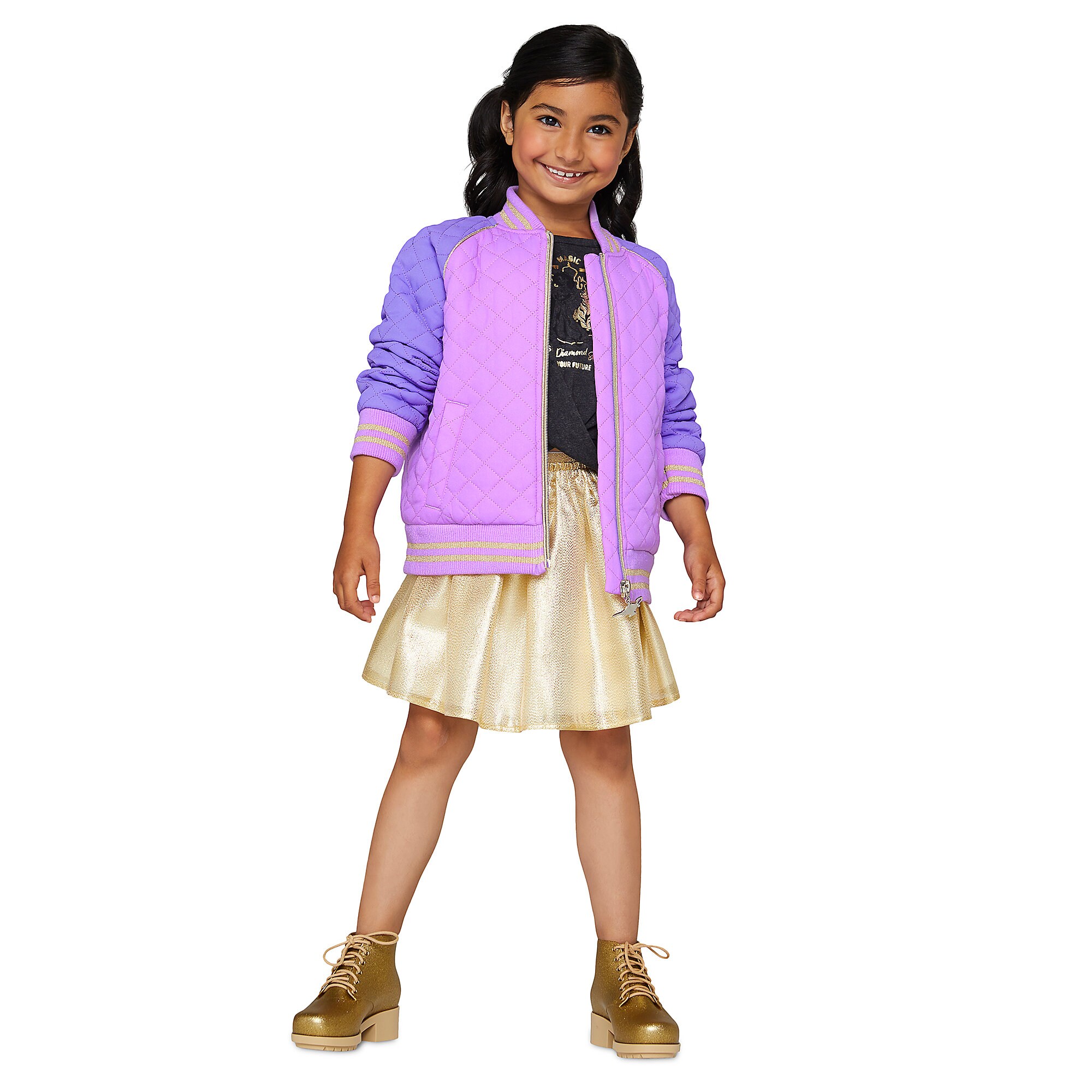 Jasmine Quilted Varsity Jacket for Girls