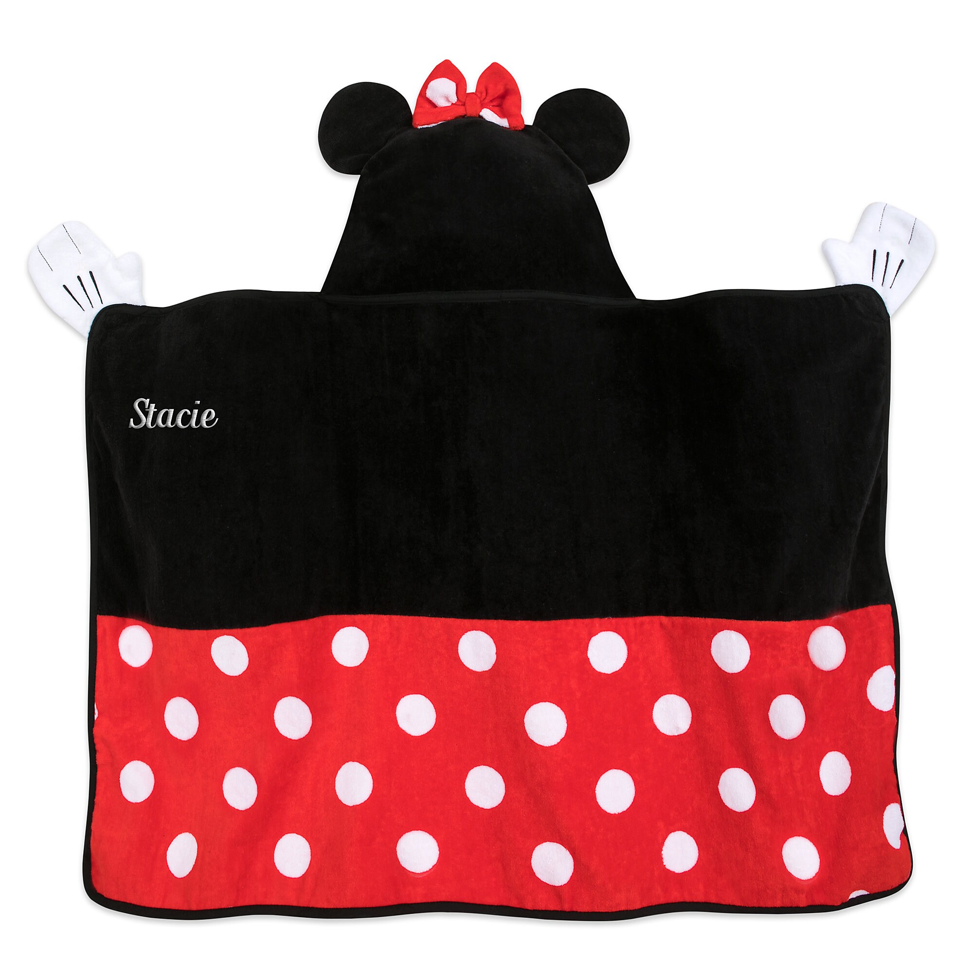 Minnie Mouse Hooded Towel for Baby - Personalized